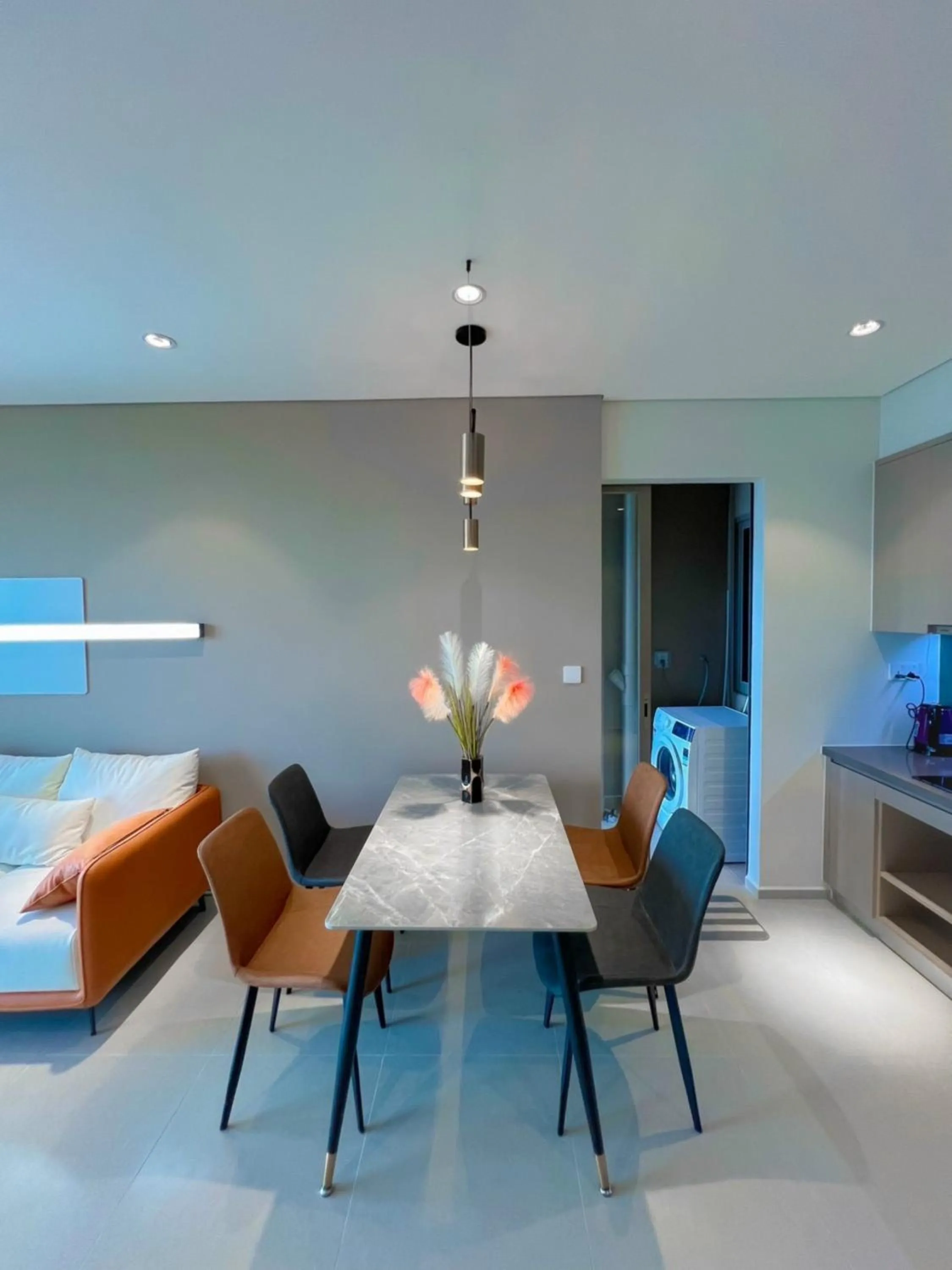 Seating area in The Sóng apartment