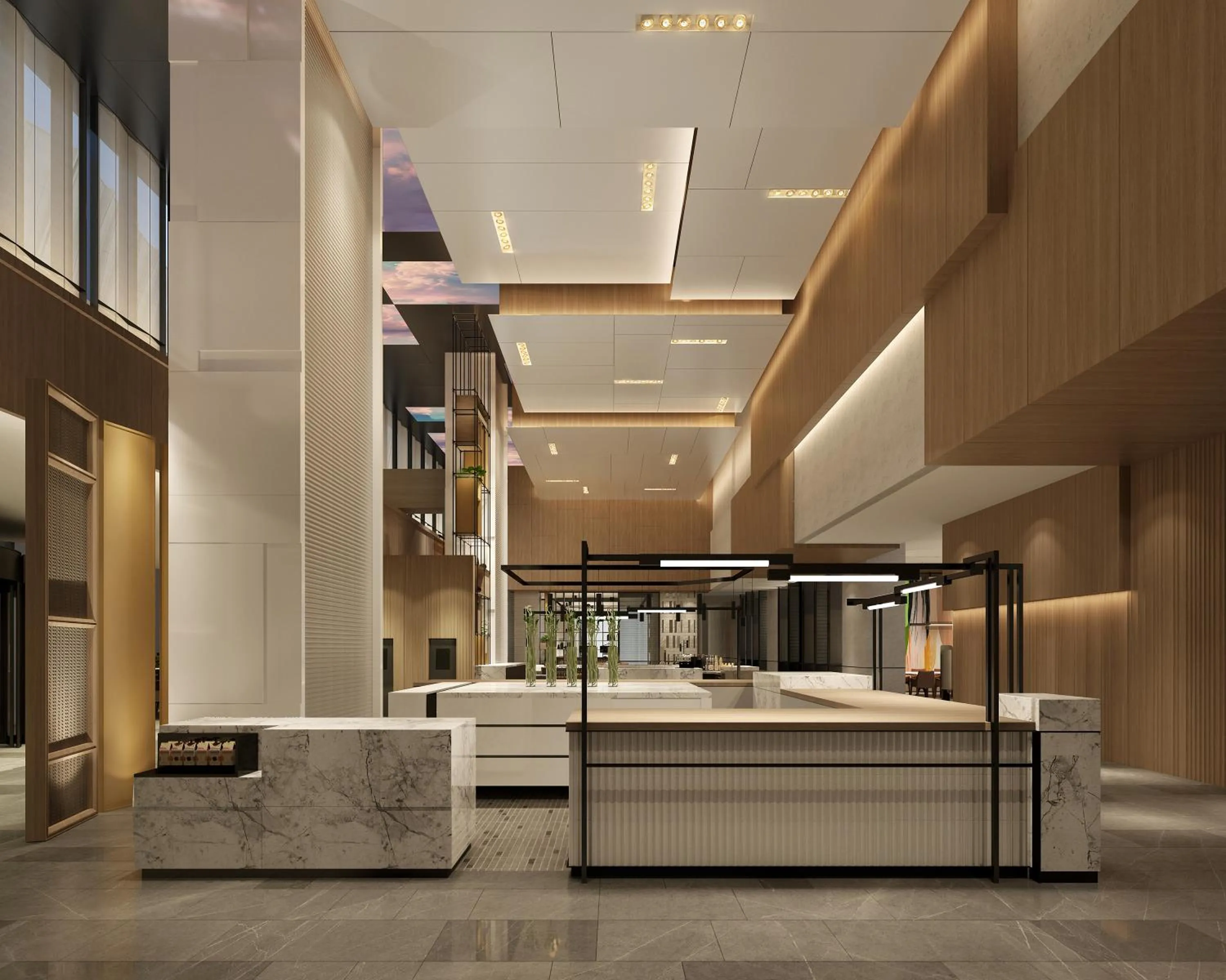 Lobby or reception, Bed in Hyatt Place Hangzhou International Airport