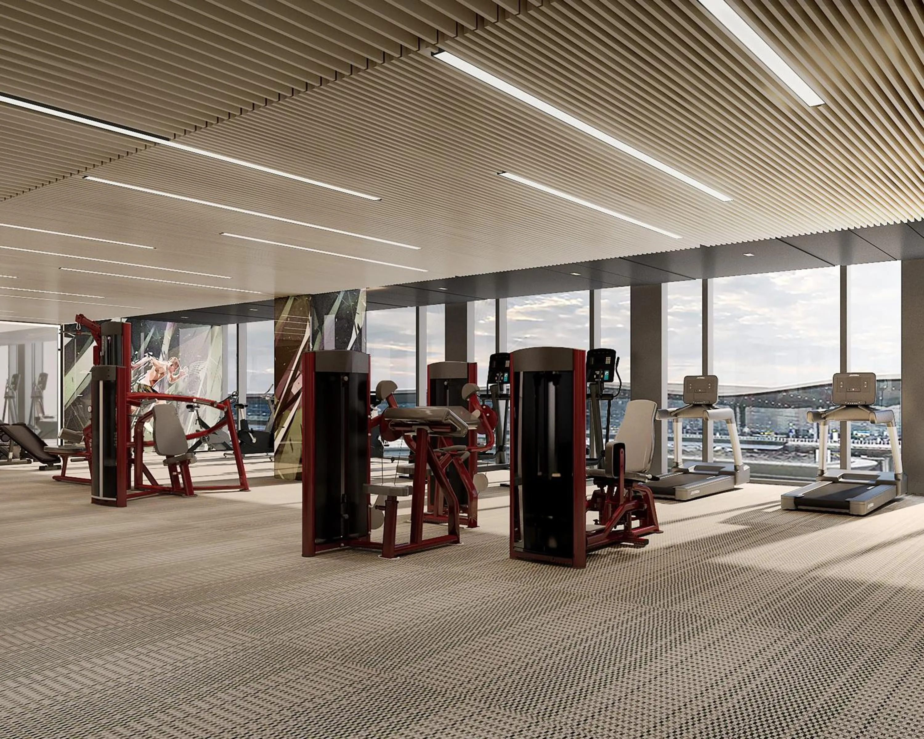 Fitness centre/facilities in Hyatt Place Hangzhou International Airport