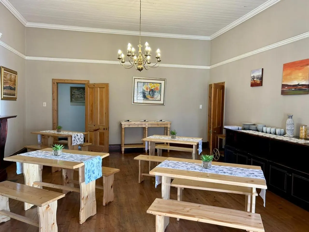 Dining area in Lindela House