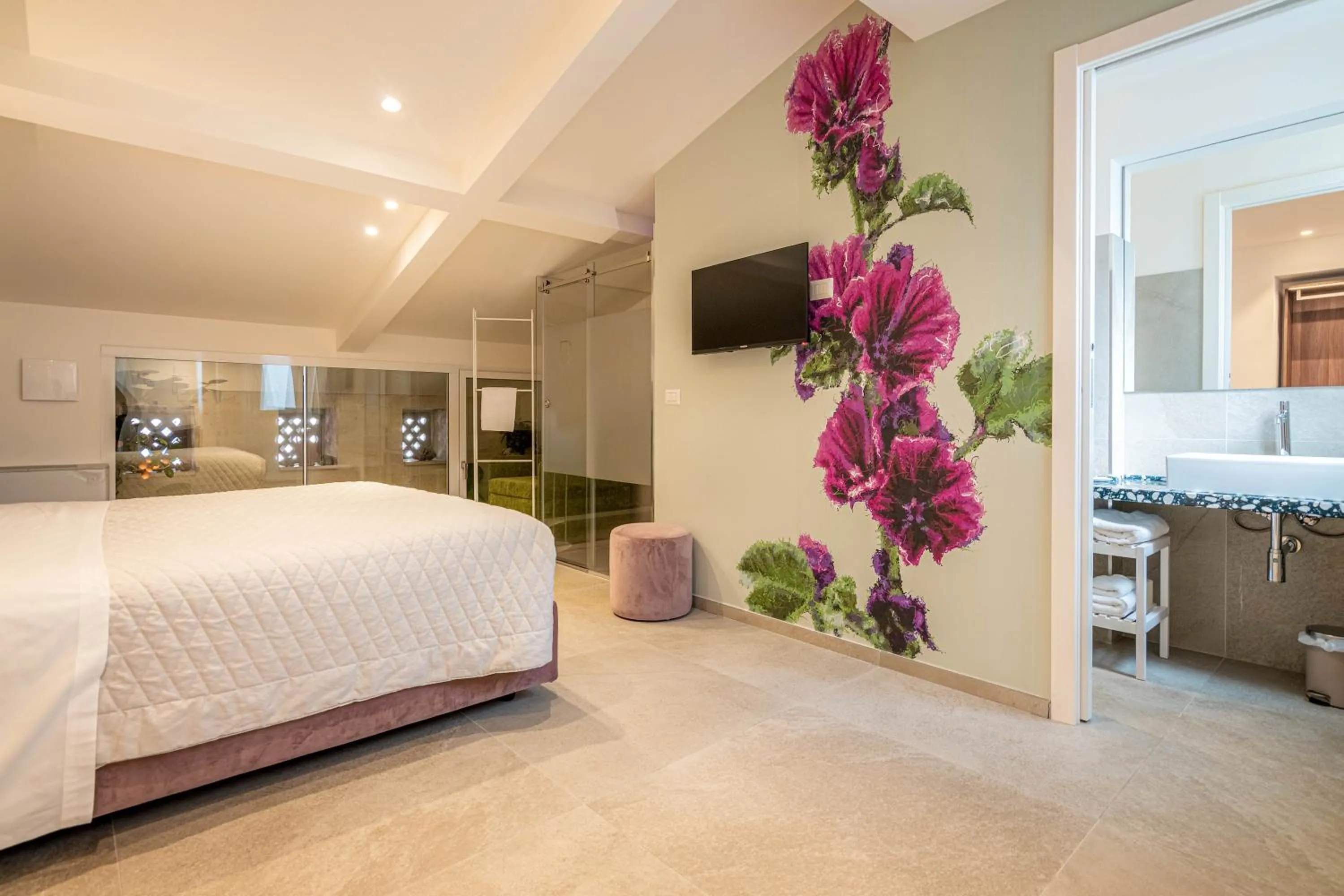 Bed in Profumi di Primavera Luxury Rooms & Suite