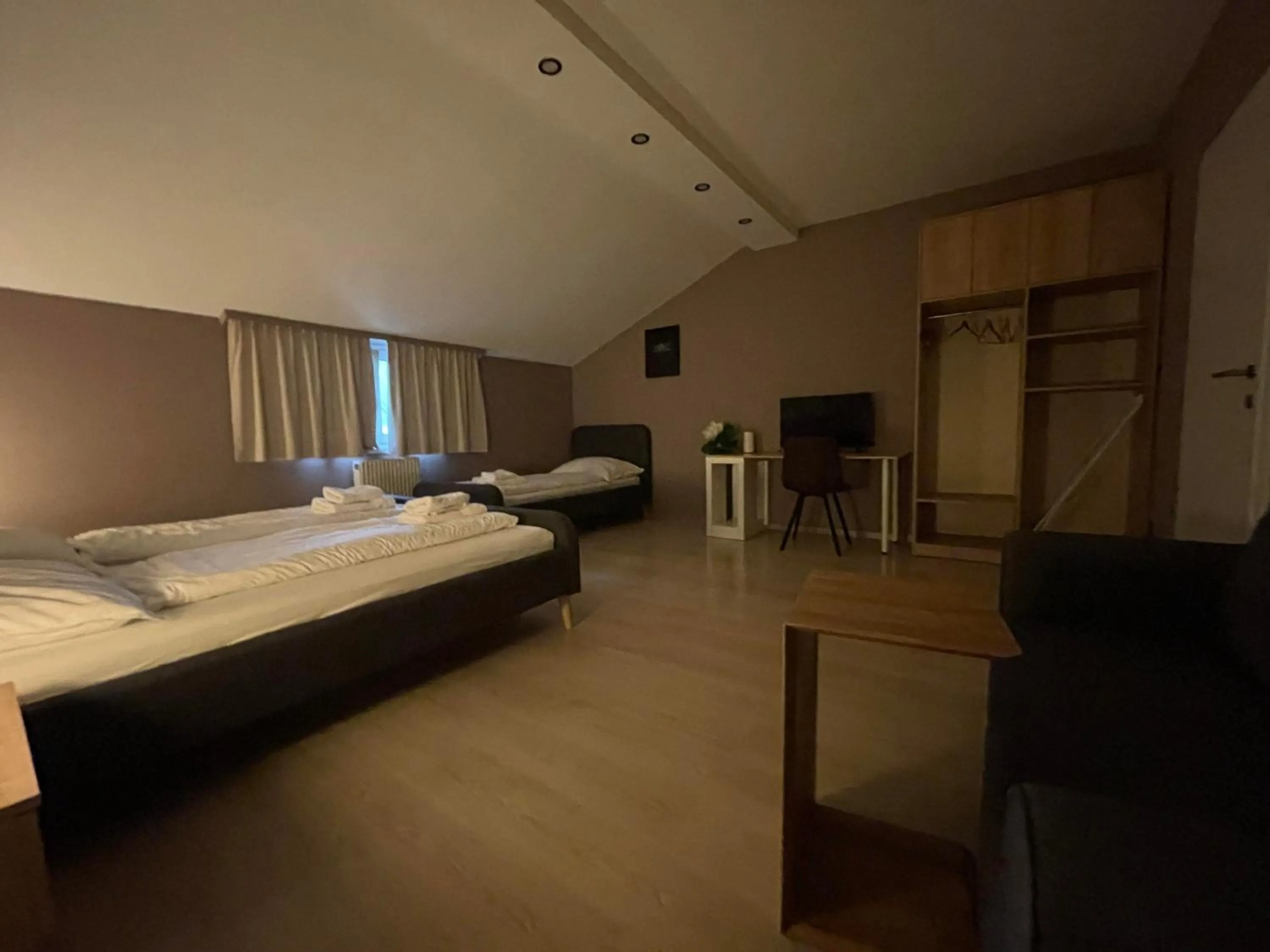 Bed in The Art and Sporthotel