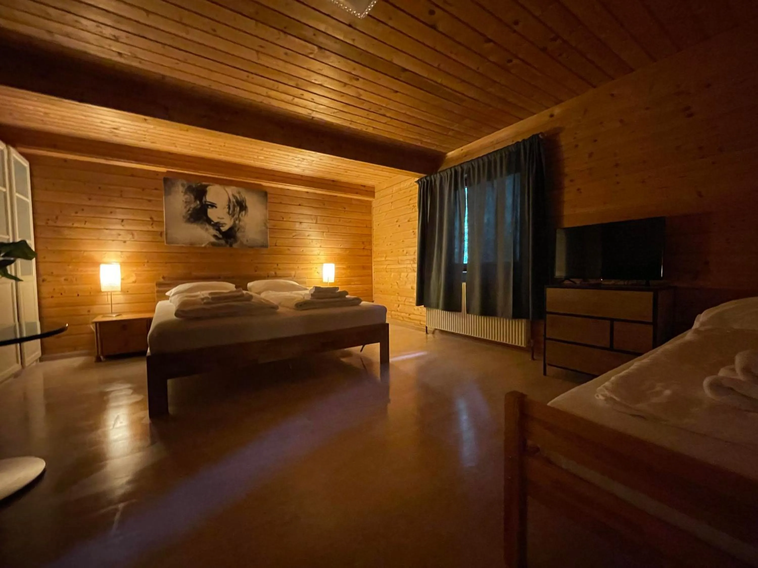 Bed in The Art and Sporthotel