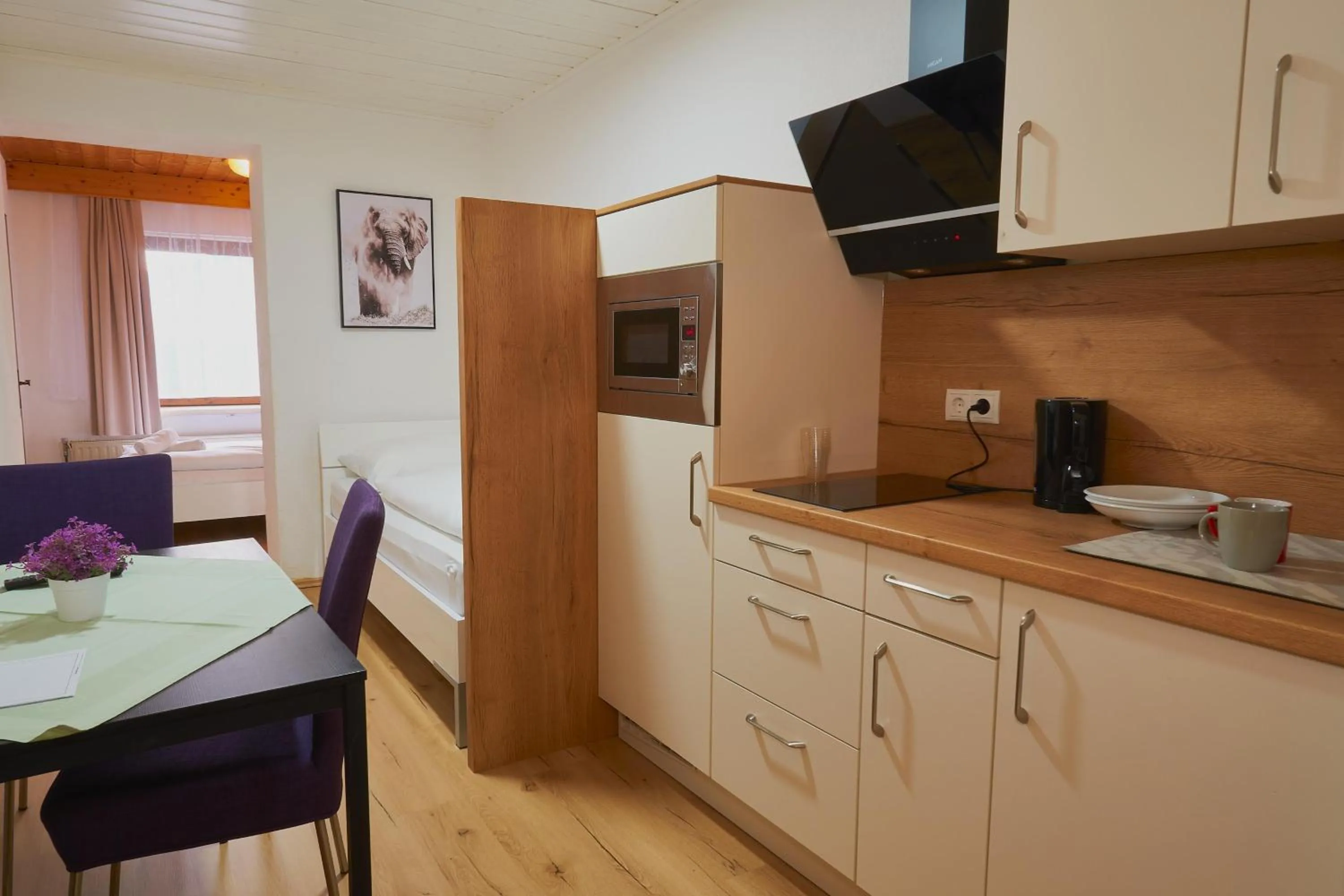 Kitchen or kitchenette in The Art and Sporthotel