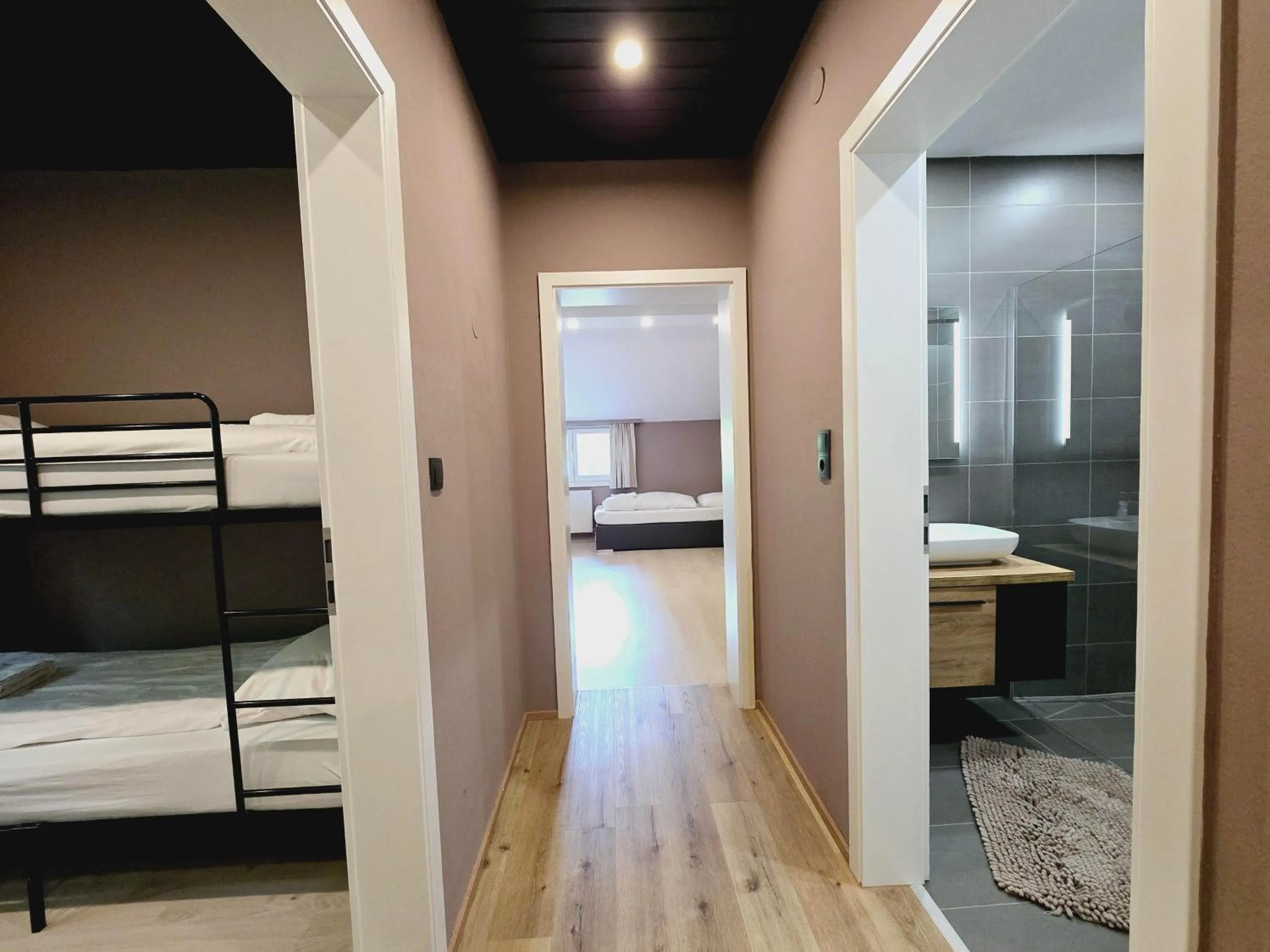 Bed in The Art and Sporthotel