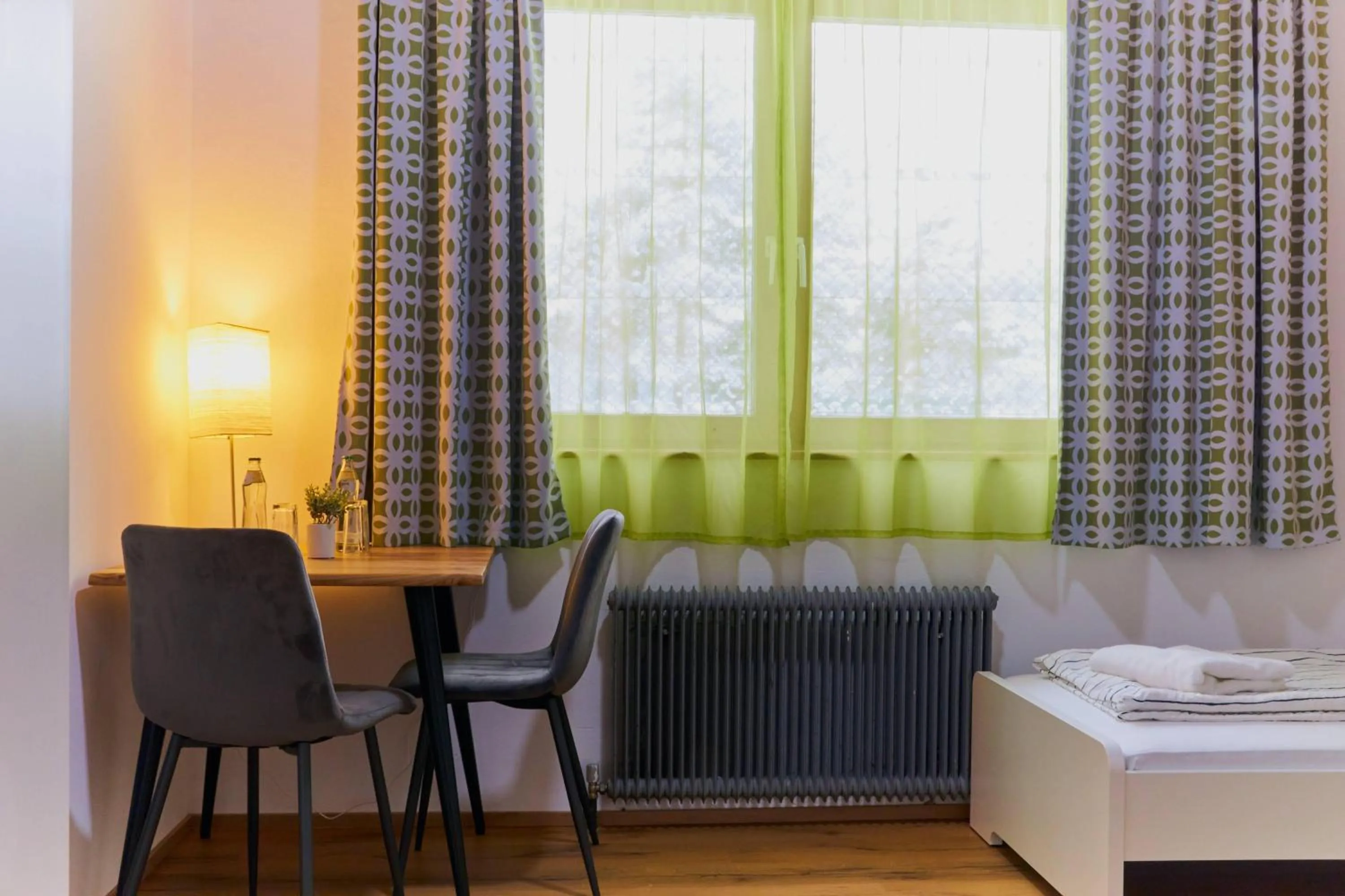 Bed in The Art and Sporthotel