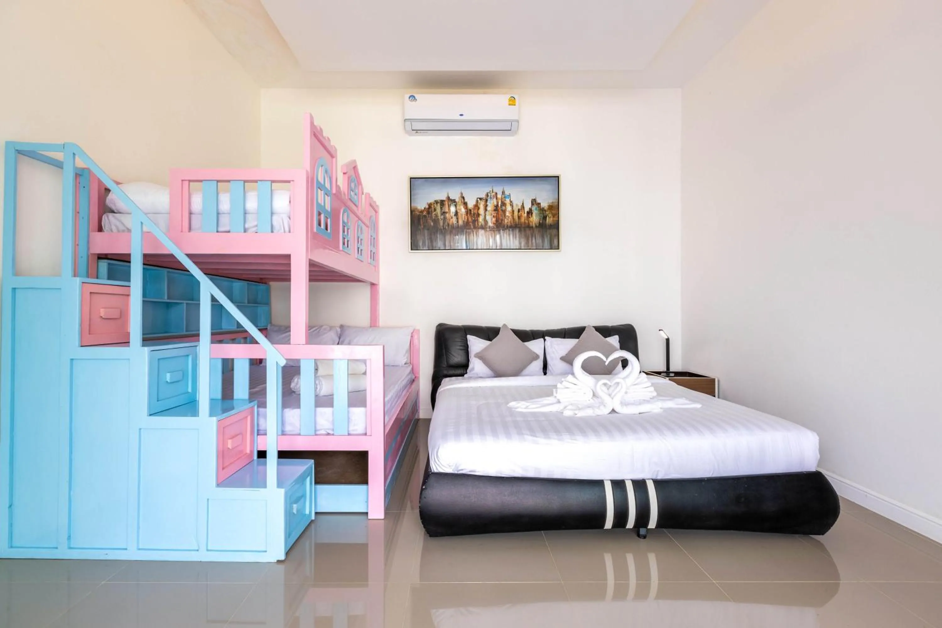 Bed in 3 Bedroom Pool Villa BL2