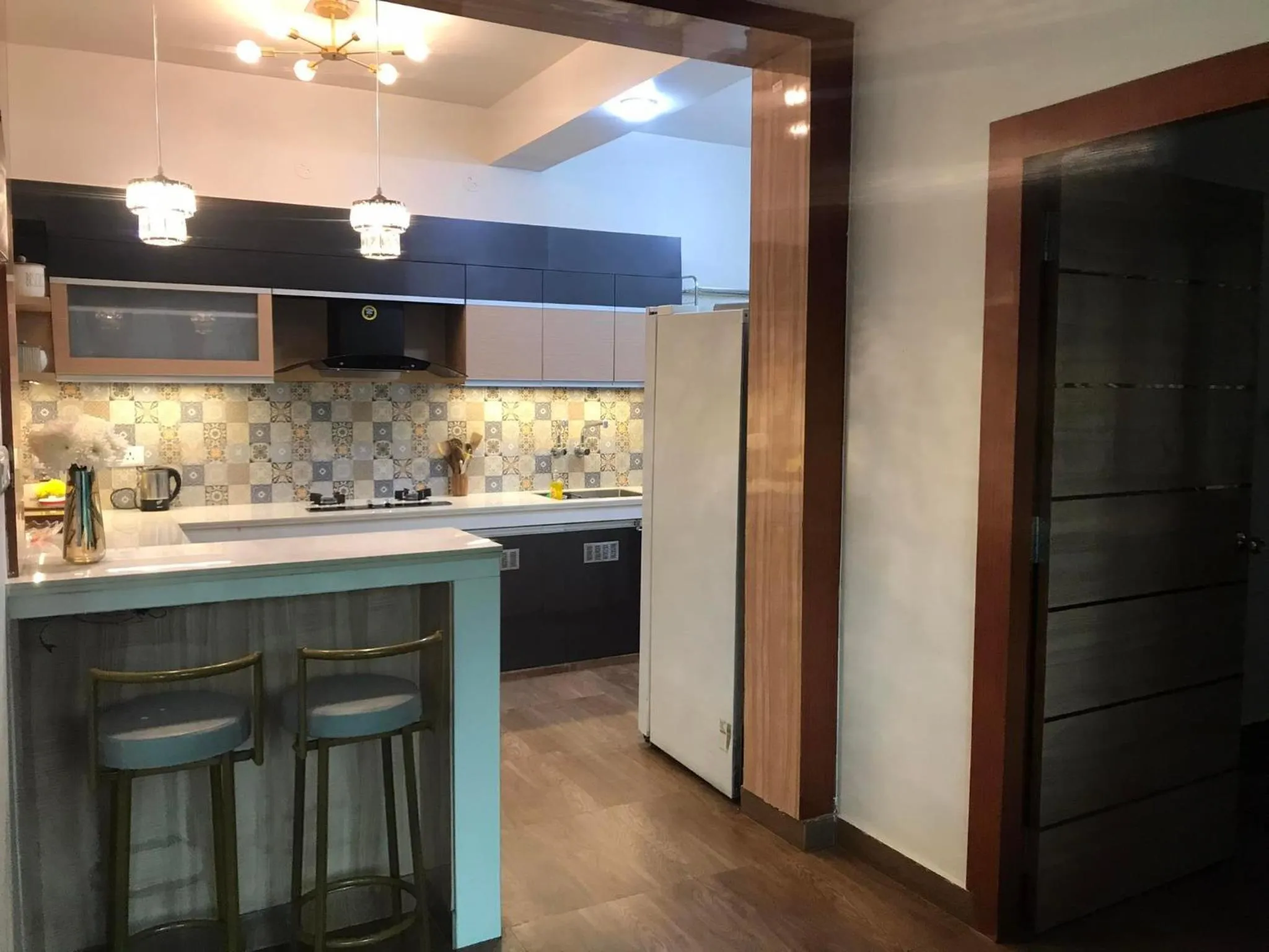 Kitchen or kitchenette in Mariya Condo hotel