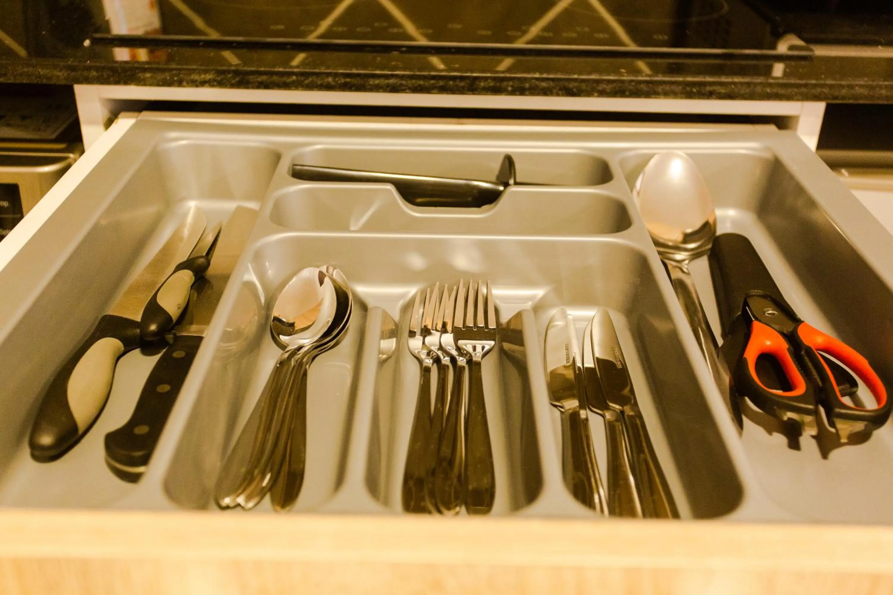 Kitchen or kitchenette in Accra Luxury Apartments @ The Lennox