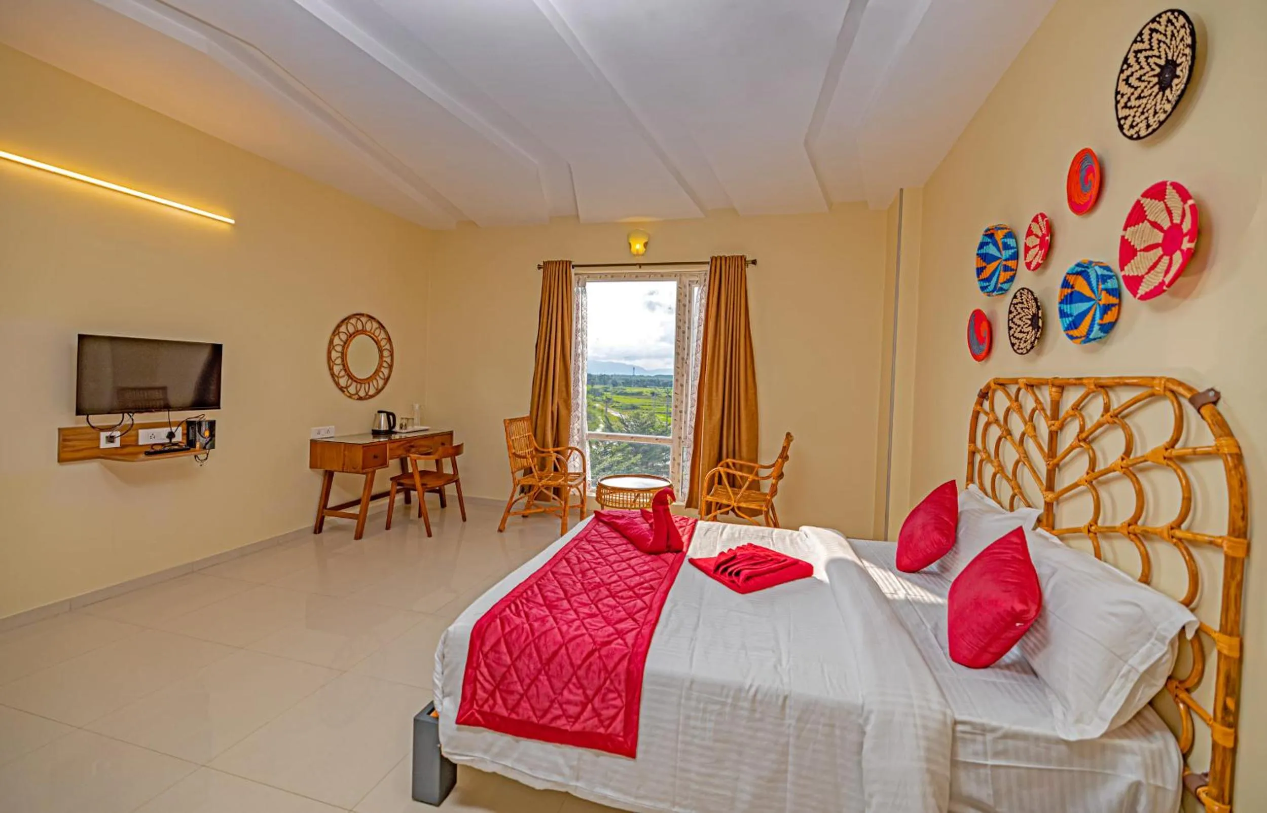 Living room, Bed in Hotel SRM Grandeurs