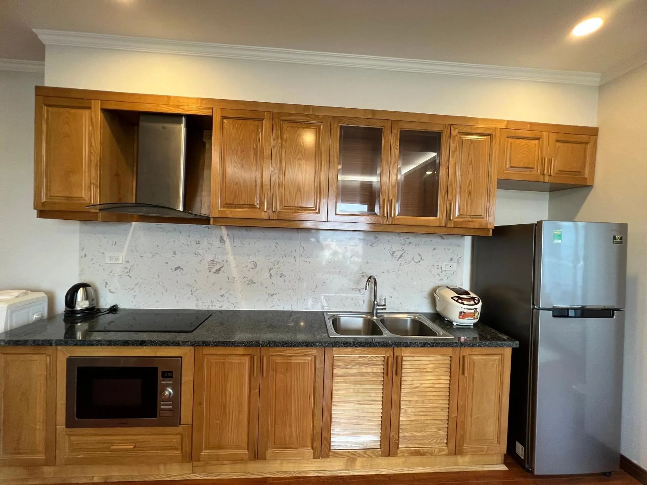 Kitchen or kitchenette in HANA Stay Riverside