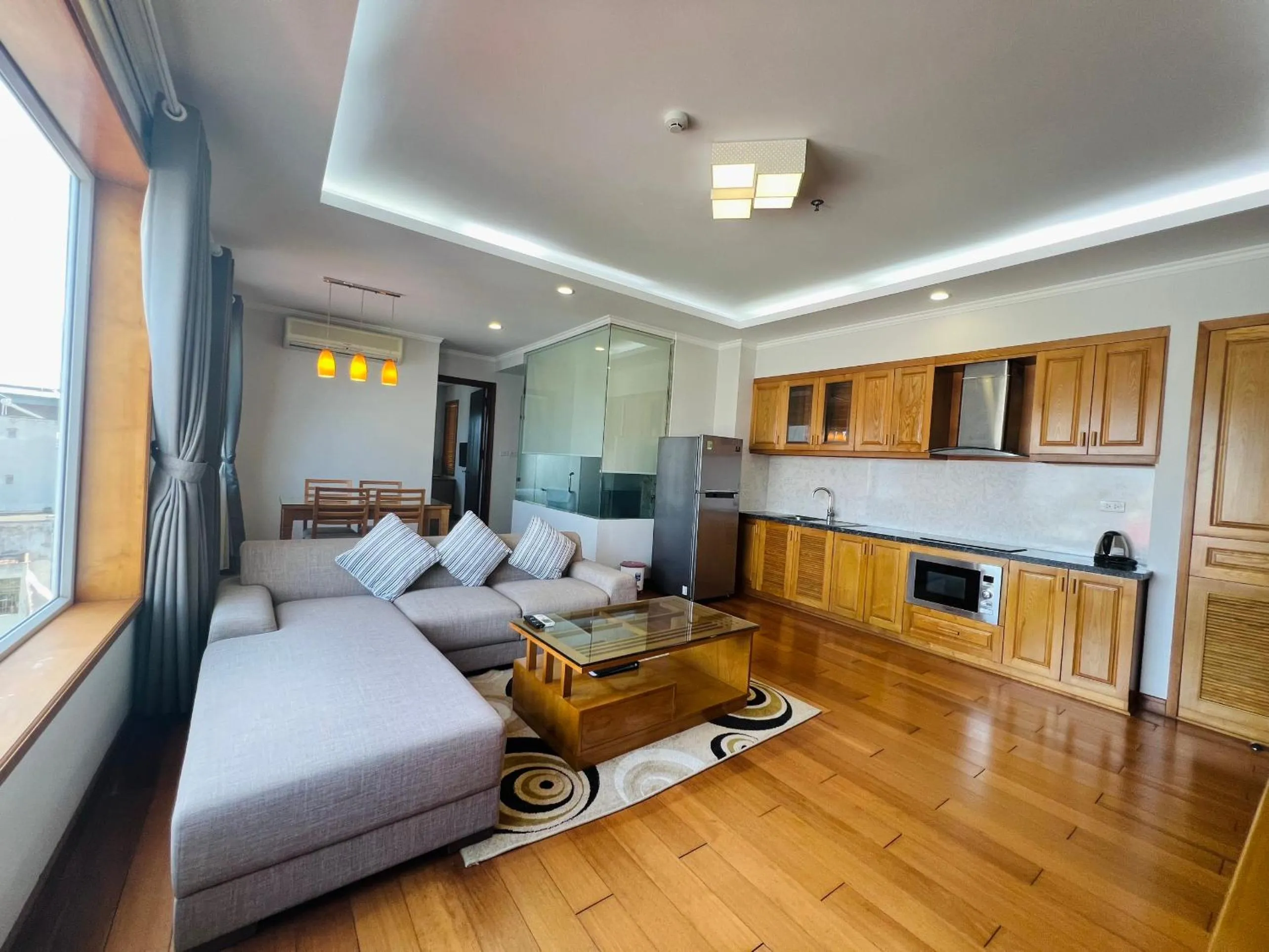 Living room in HANA Stay Riverside