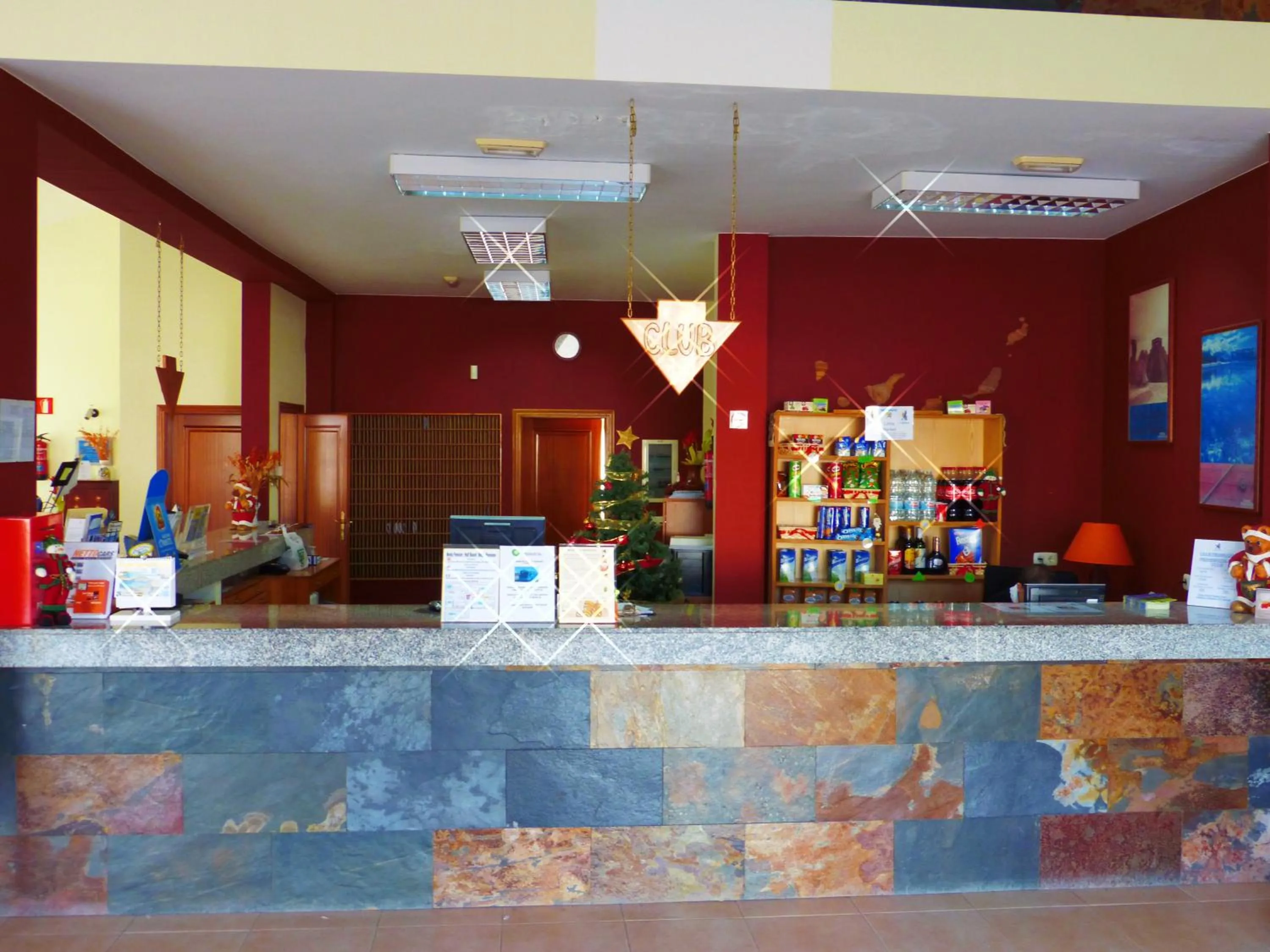 Lobby or reception in Bungalows Castillo Beach