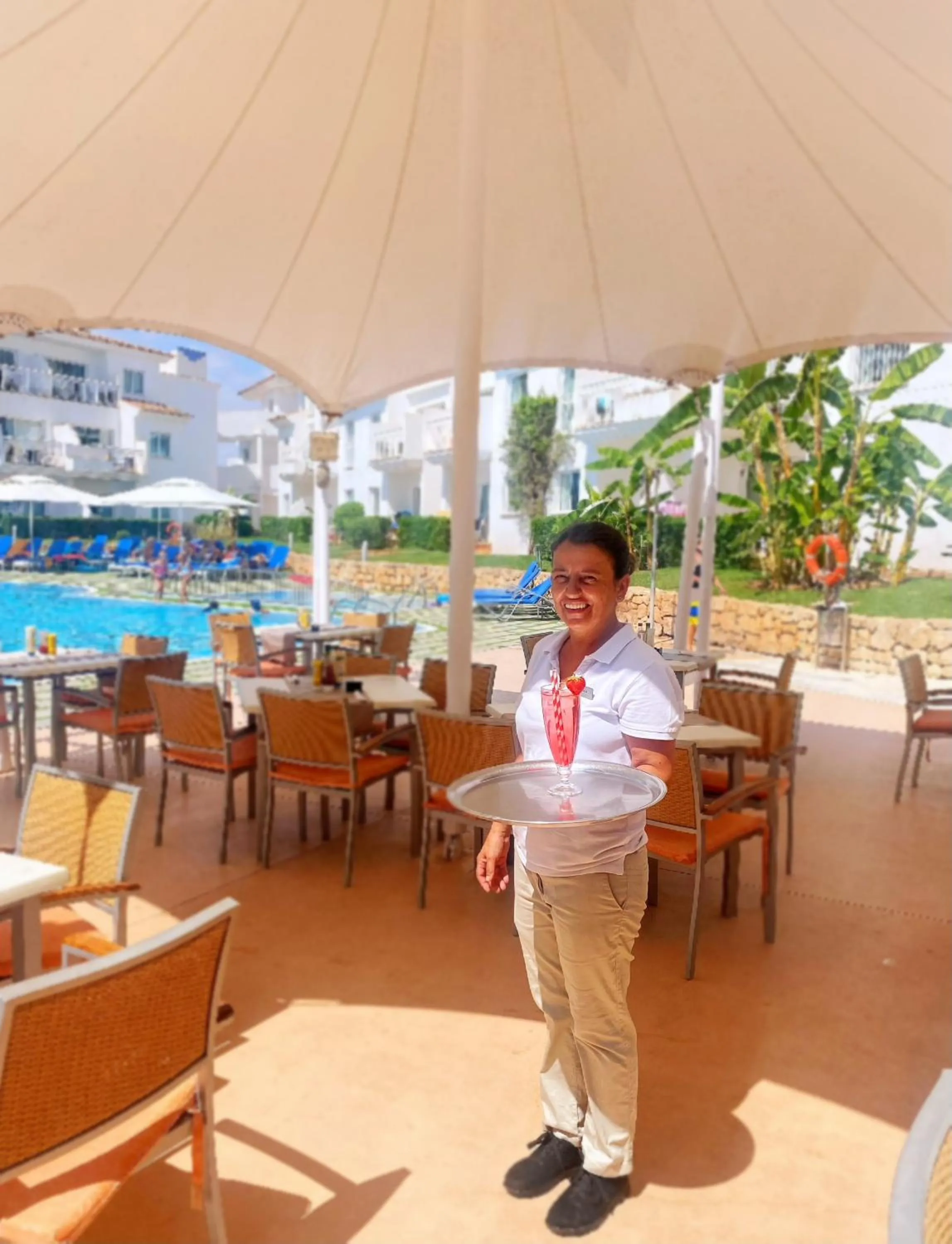 Swimming pool in Aparthotel Isla de Cabrera