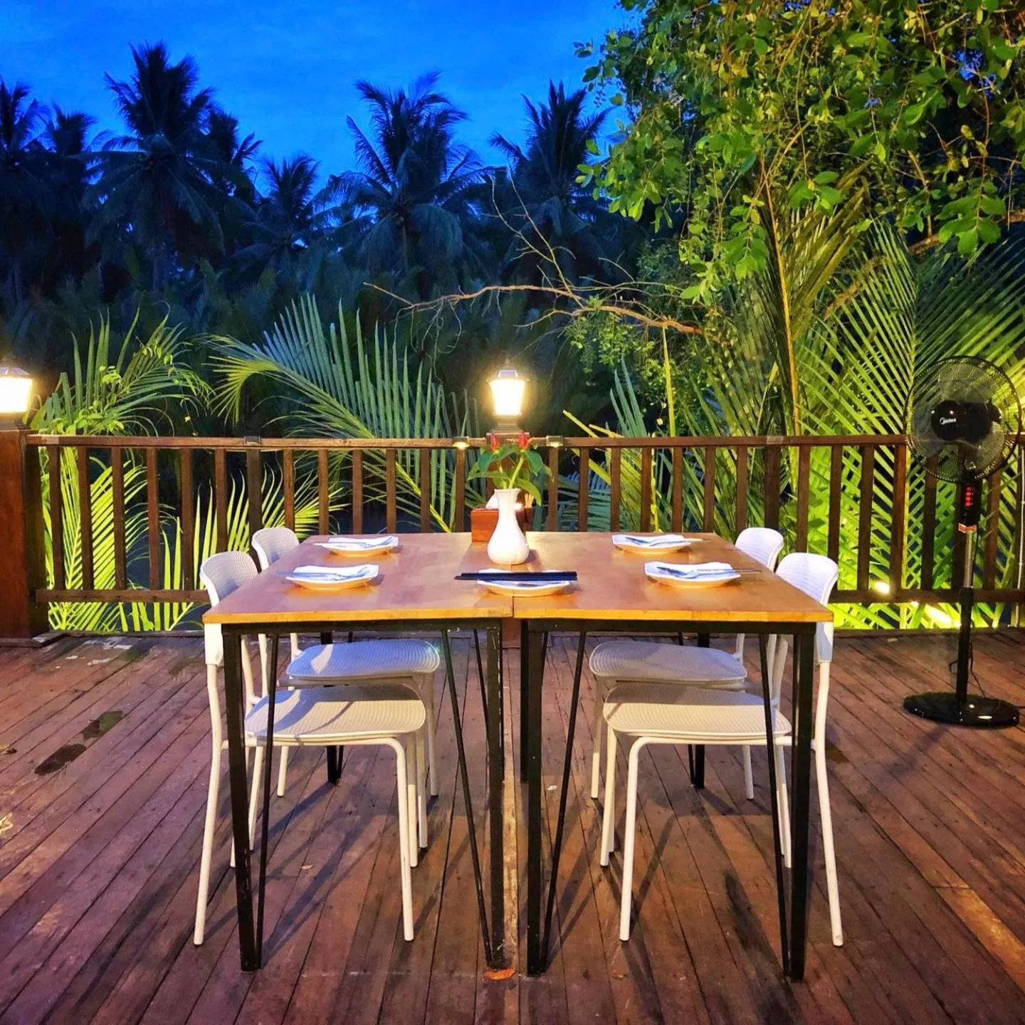 Dining area in Kampot Tropical Village