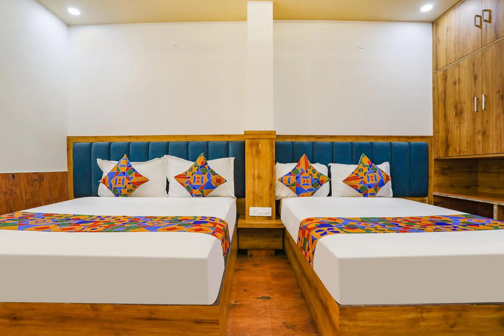 Bed in FabHotel Aaradhya Residency