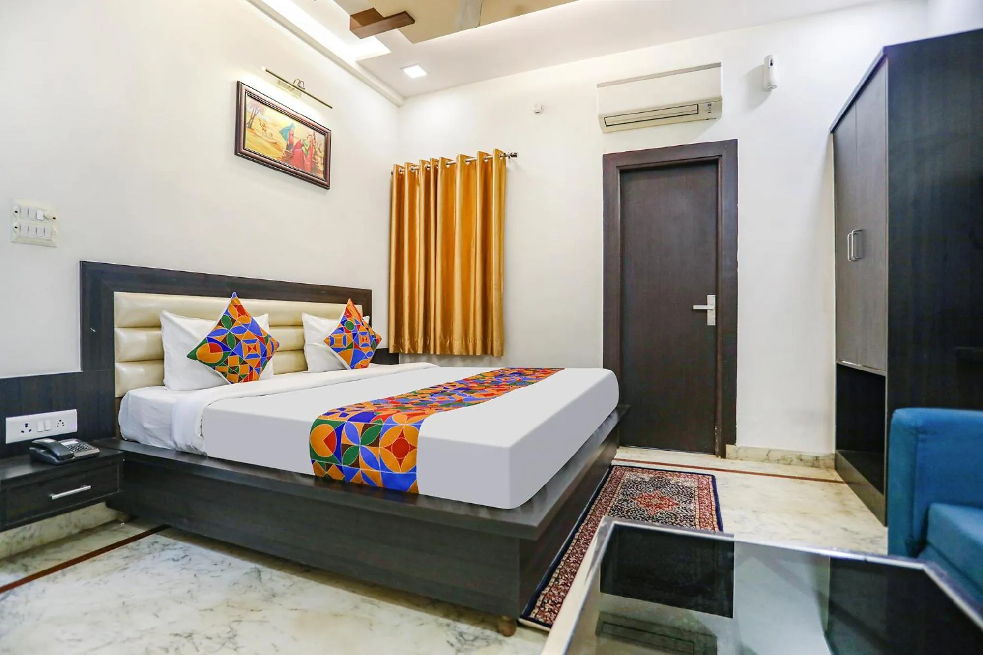 Bed in FabHotel Aaradhya Residency