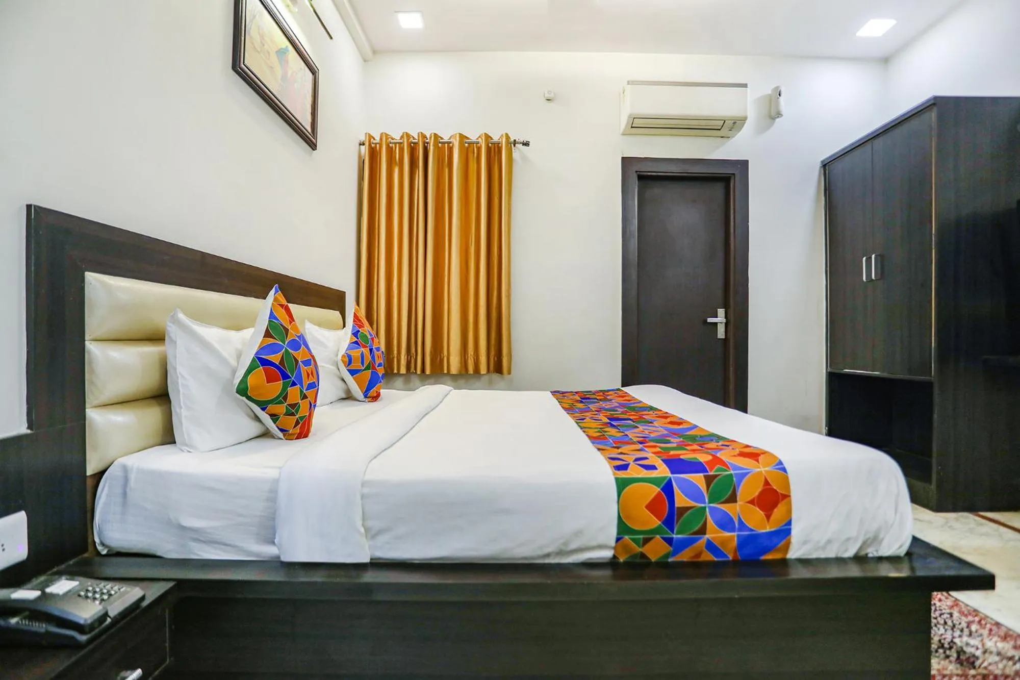 Bed in FabHotel Aaradhya Residency