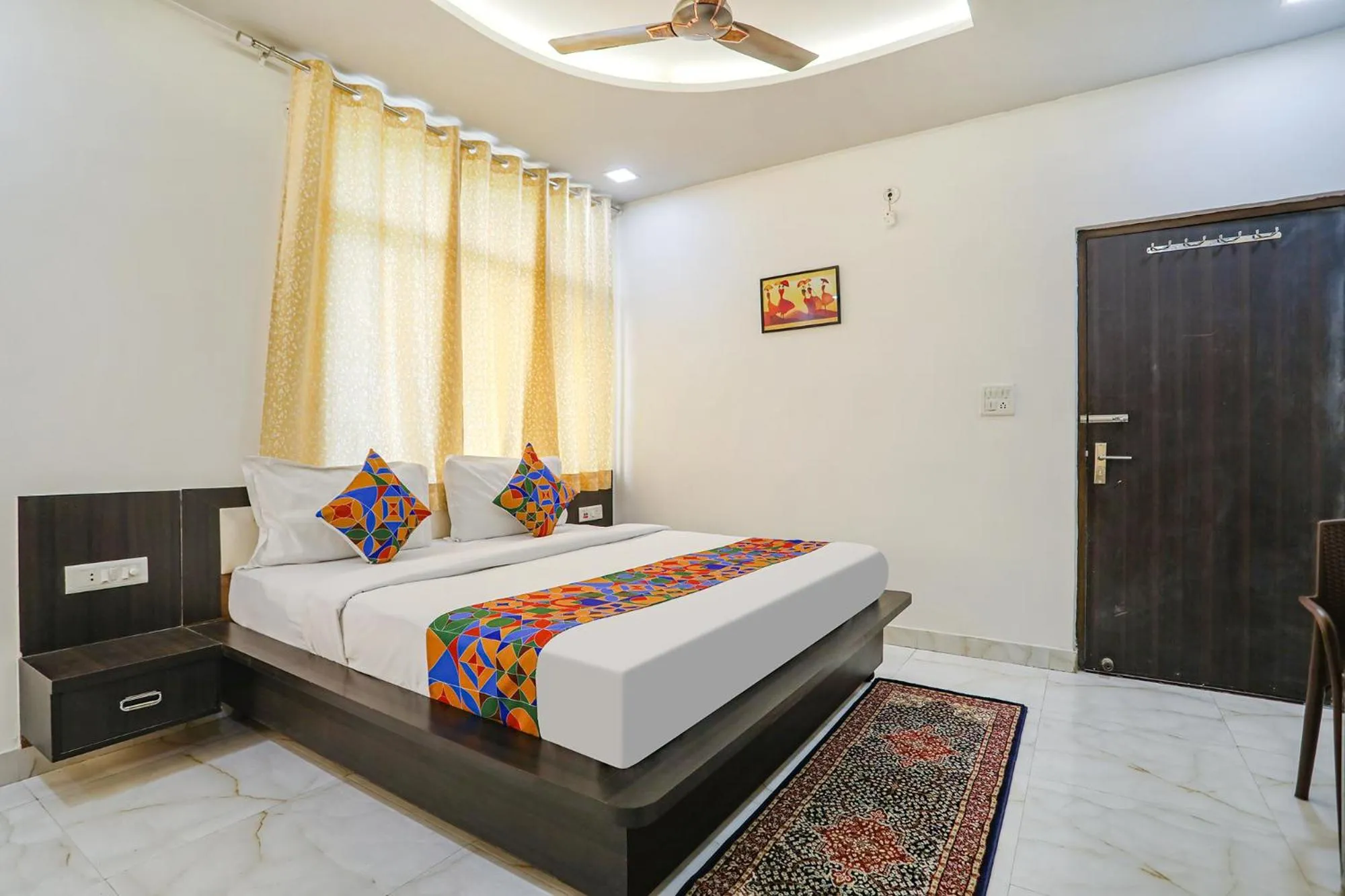 Bed in FabHotel Aaradhya Residency