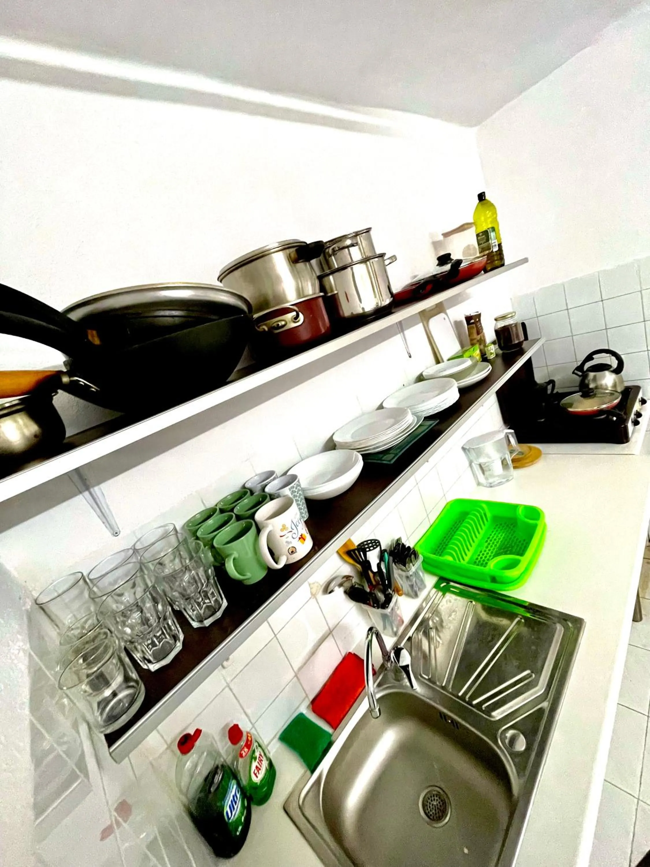 Kitchen or kitchenette in Las habitaciones en Alicante