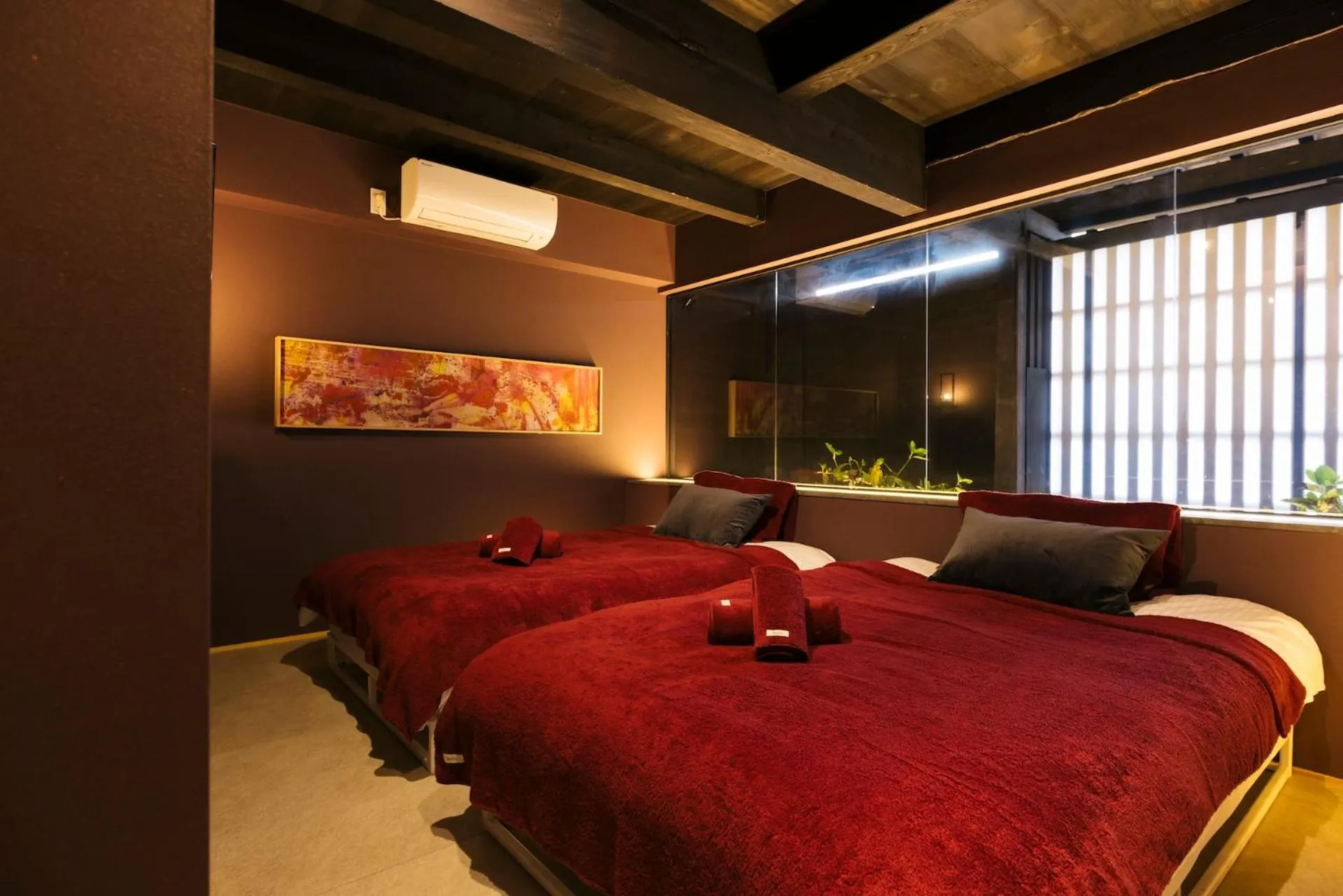 Bed in Wellis Villa Awaji
