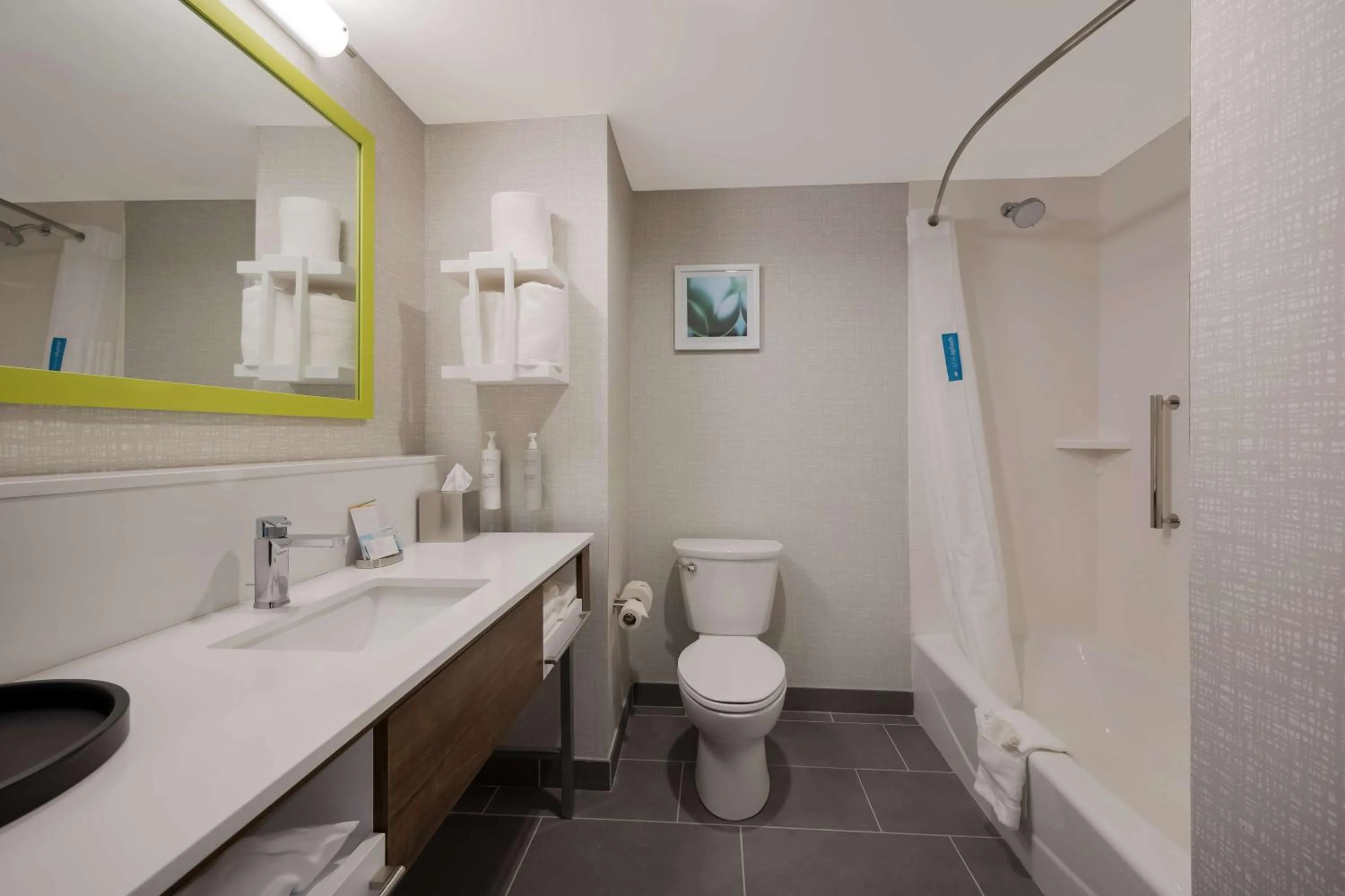 Bathroom in Hampton Inn by Hilton Detroit Southfield