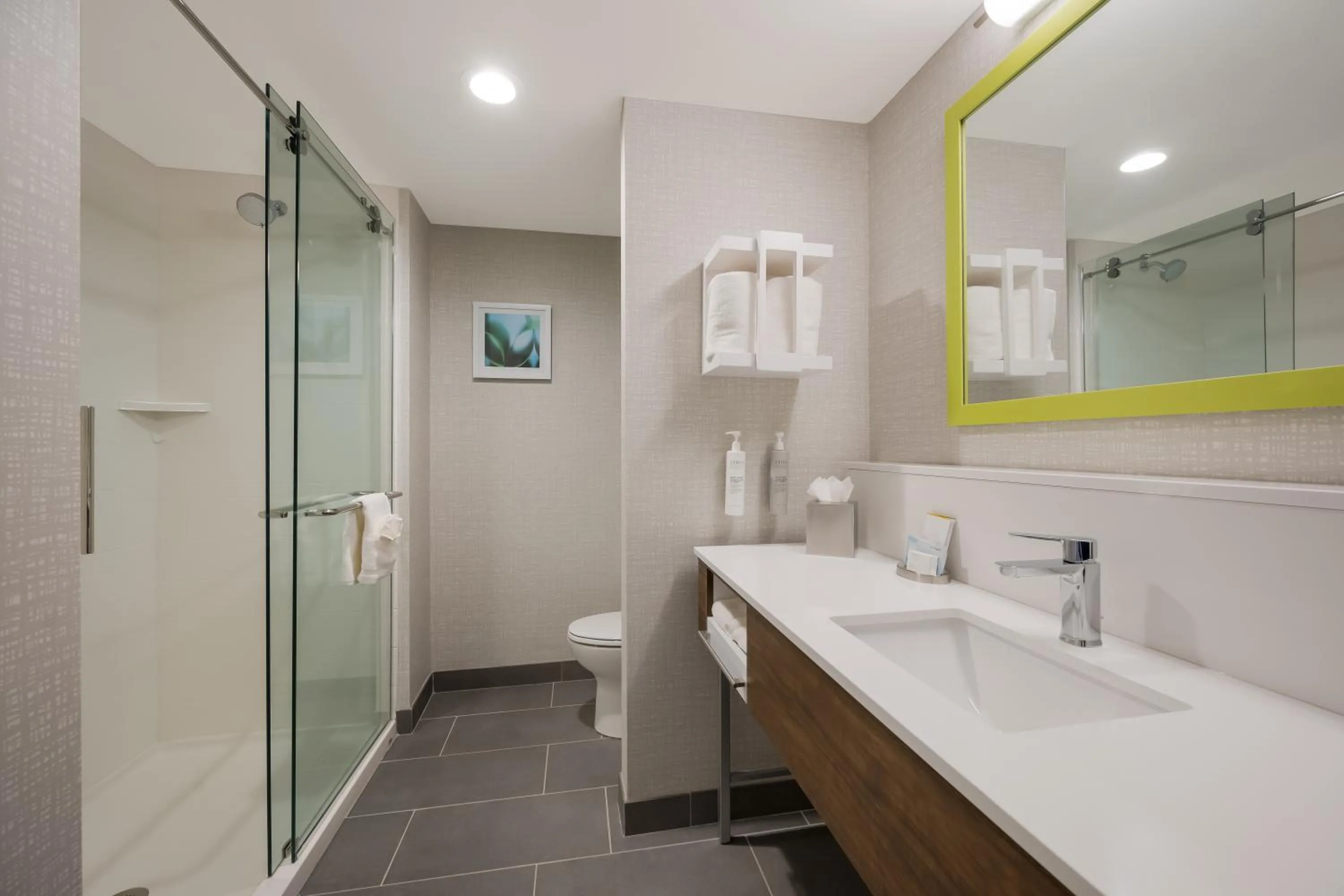 Bathroom in Hampton Inn by Hilton Detroit Southfield