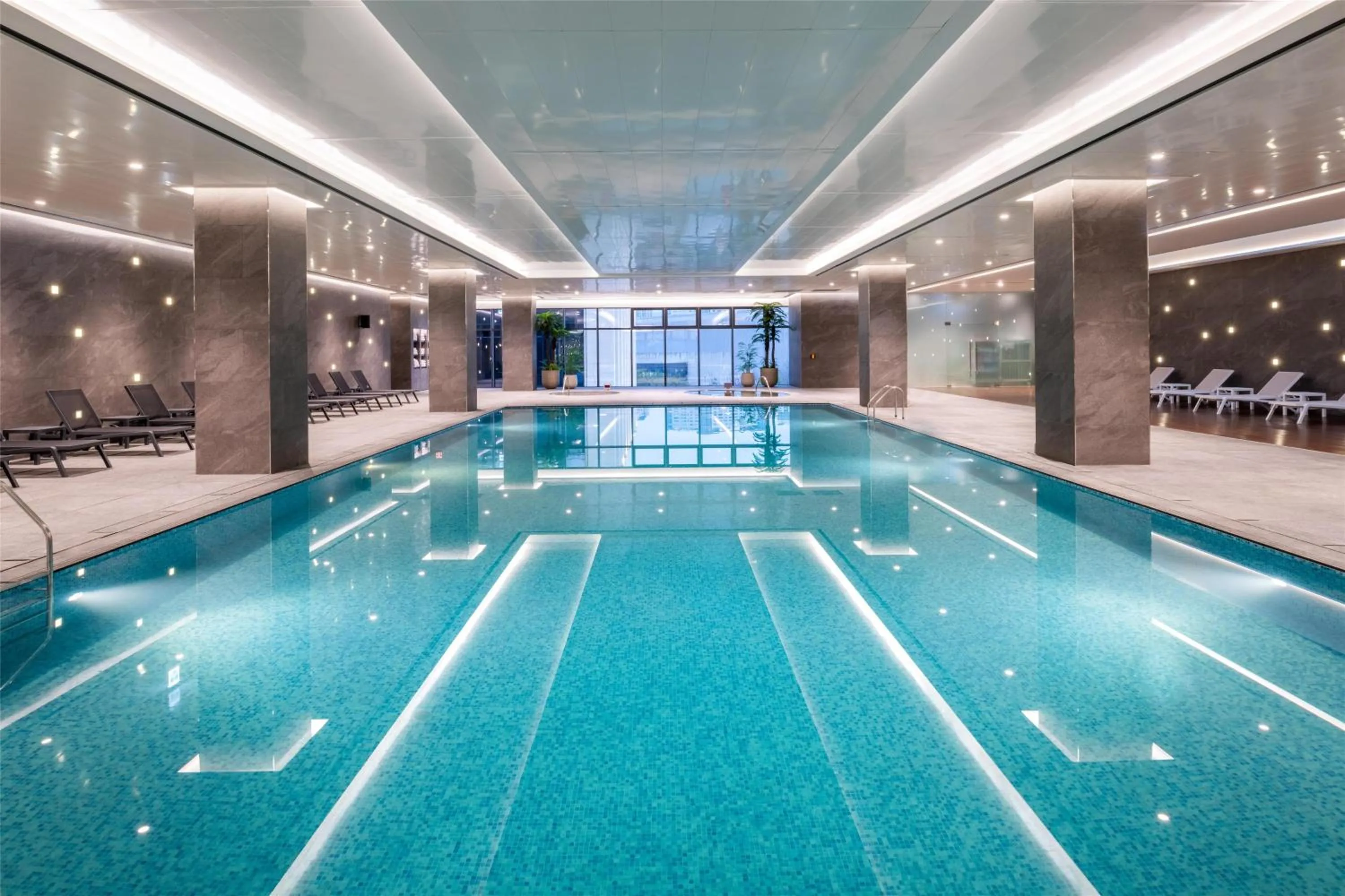 Pool view in DoubleTree By Hilton Seoul Pangyo