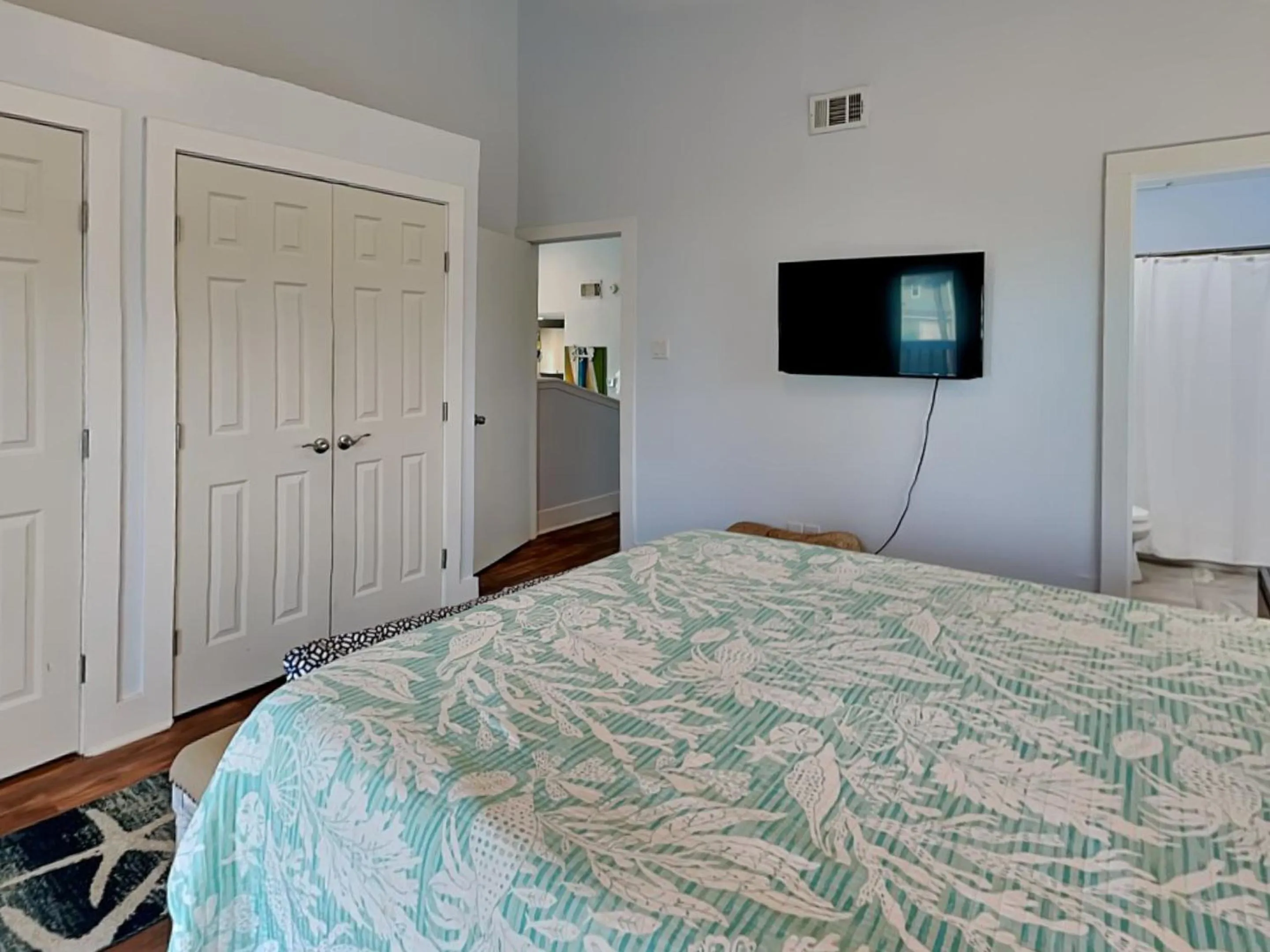 Bed in Sea View Villa