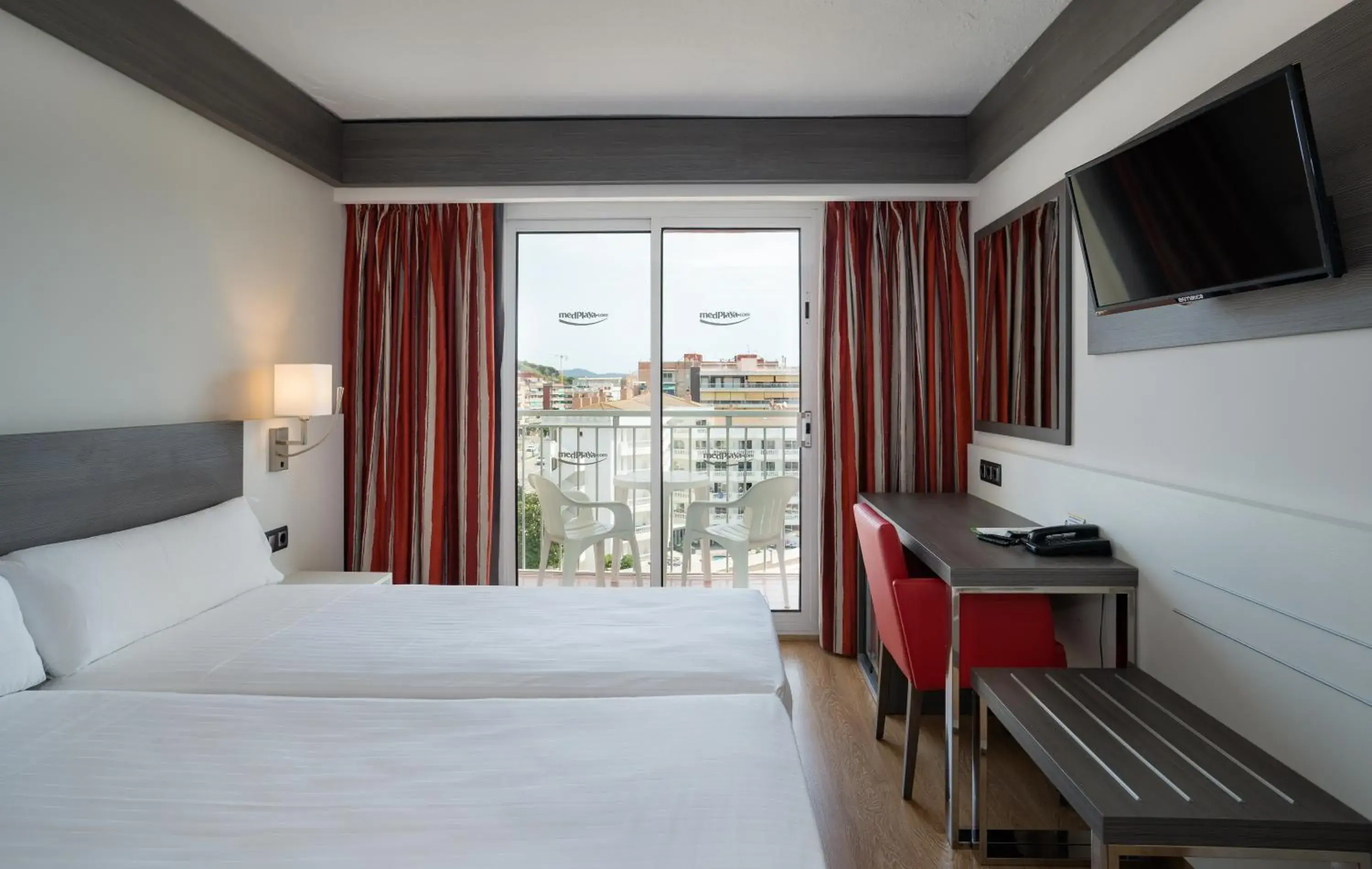 Double or Twin Room with Terrace and Sea View in Medplaya Hotel Santa Monica Double or Twin Room with Terrace and Sea View in Medplaya Hotel Santa Monica