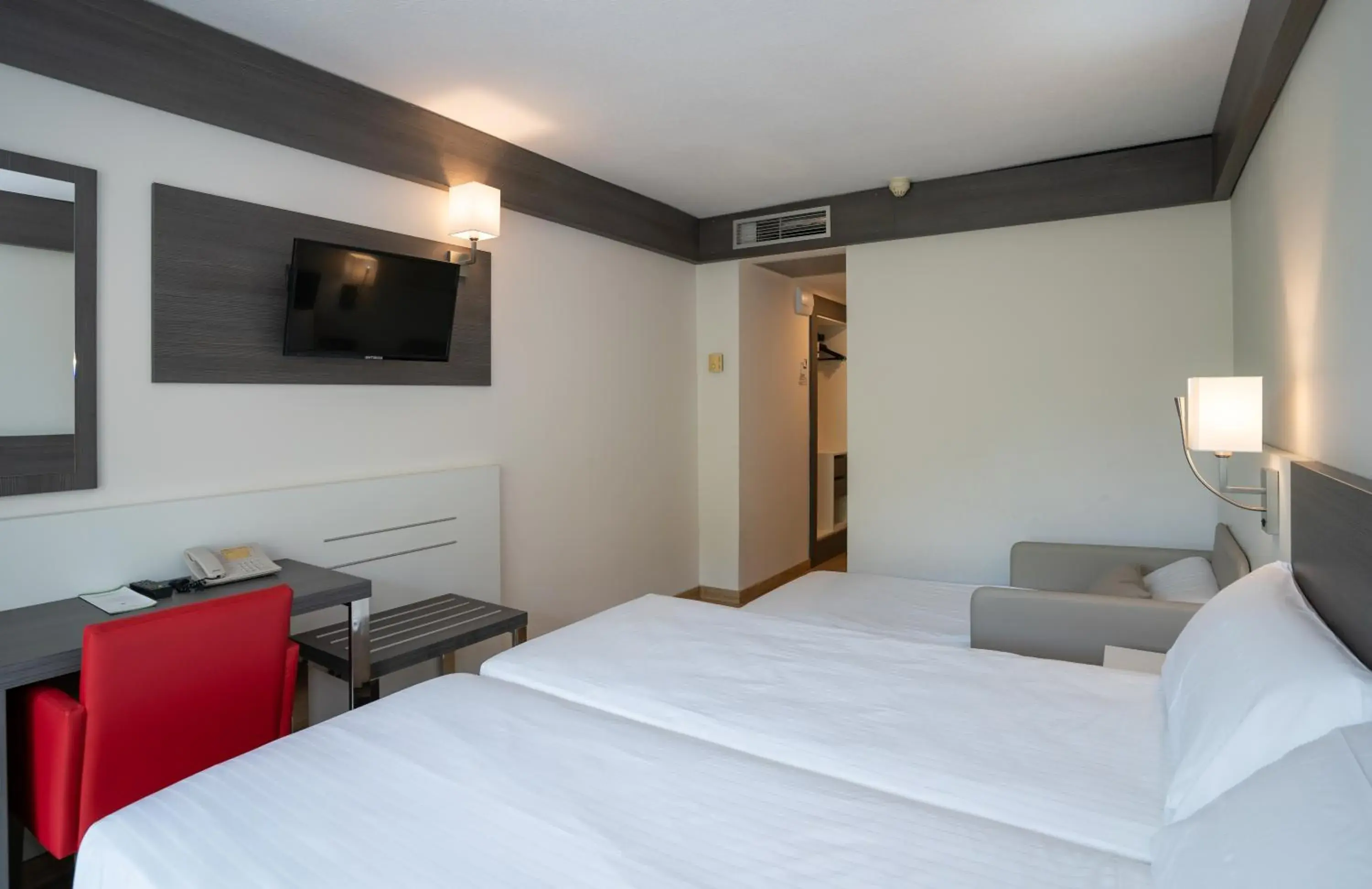 Twin Room with Balcony (2 Adults + 1 Child) in Medplaya Hotel Santa Monica Twin Room with Balcony (2 Adults + 1 Child) in Medplaya Hotel Santa Monica