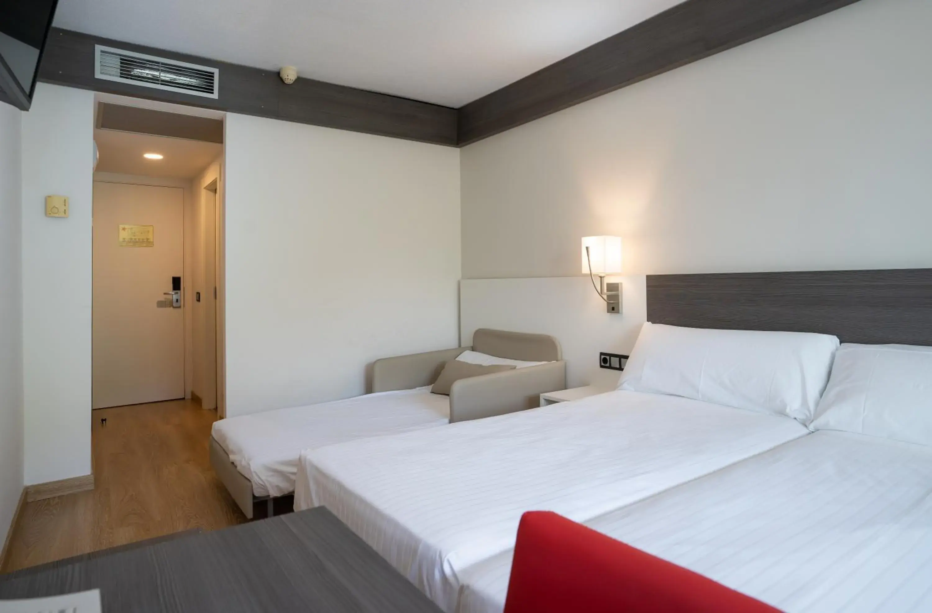 Double or Twin Room with Terrace and Pool View (2 Adults + 1 Child) in Medplaya Hotel Santa Monica Double or Twin Room with Terrace and Pool View (2 Adults + 1 Child) in Medplaya Hotel Santa Monica