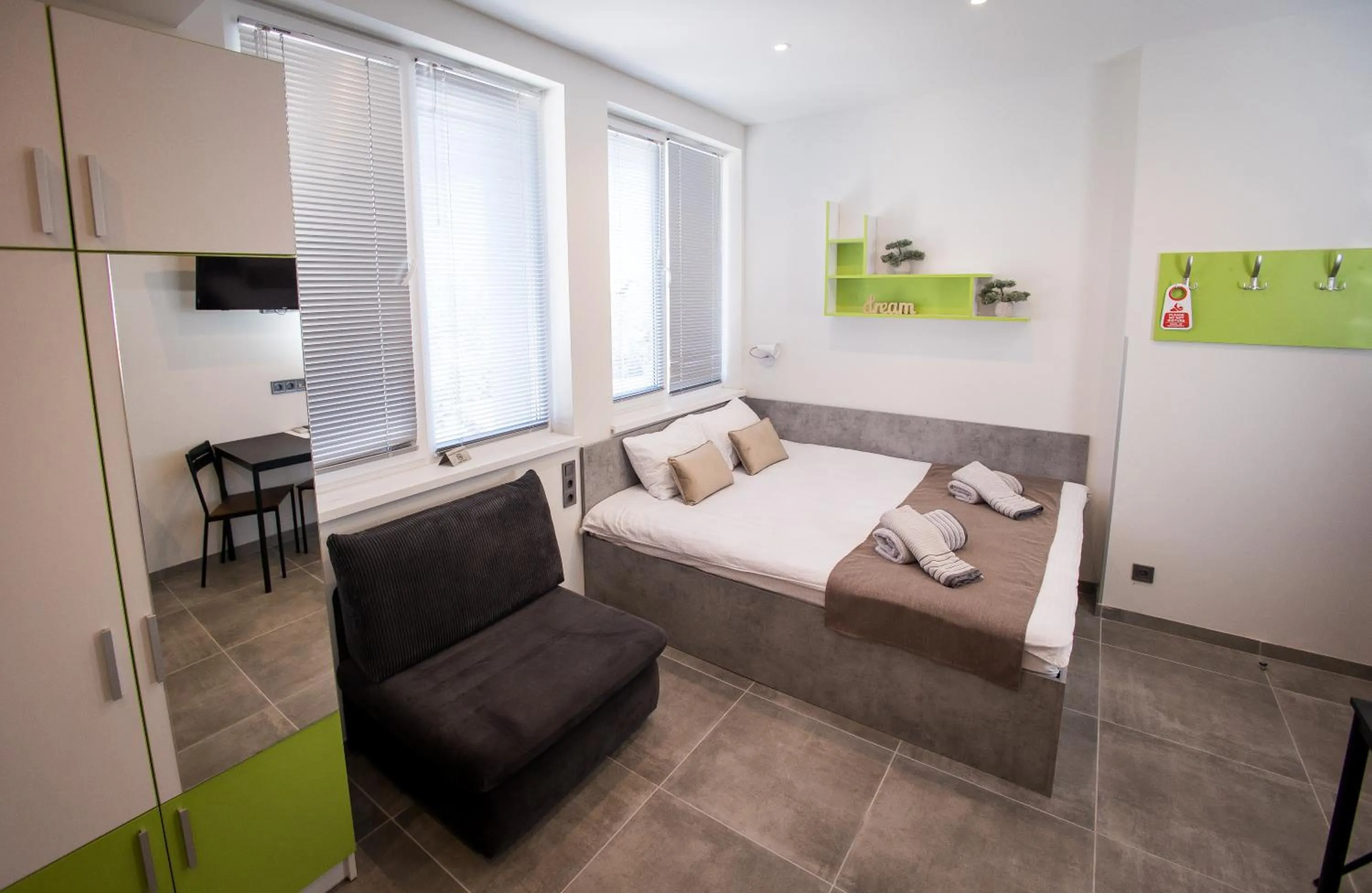 Photo of the whole room, Bed in DORM BG pet-friendly Aparthotel