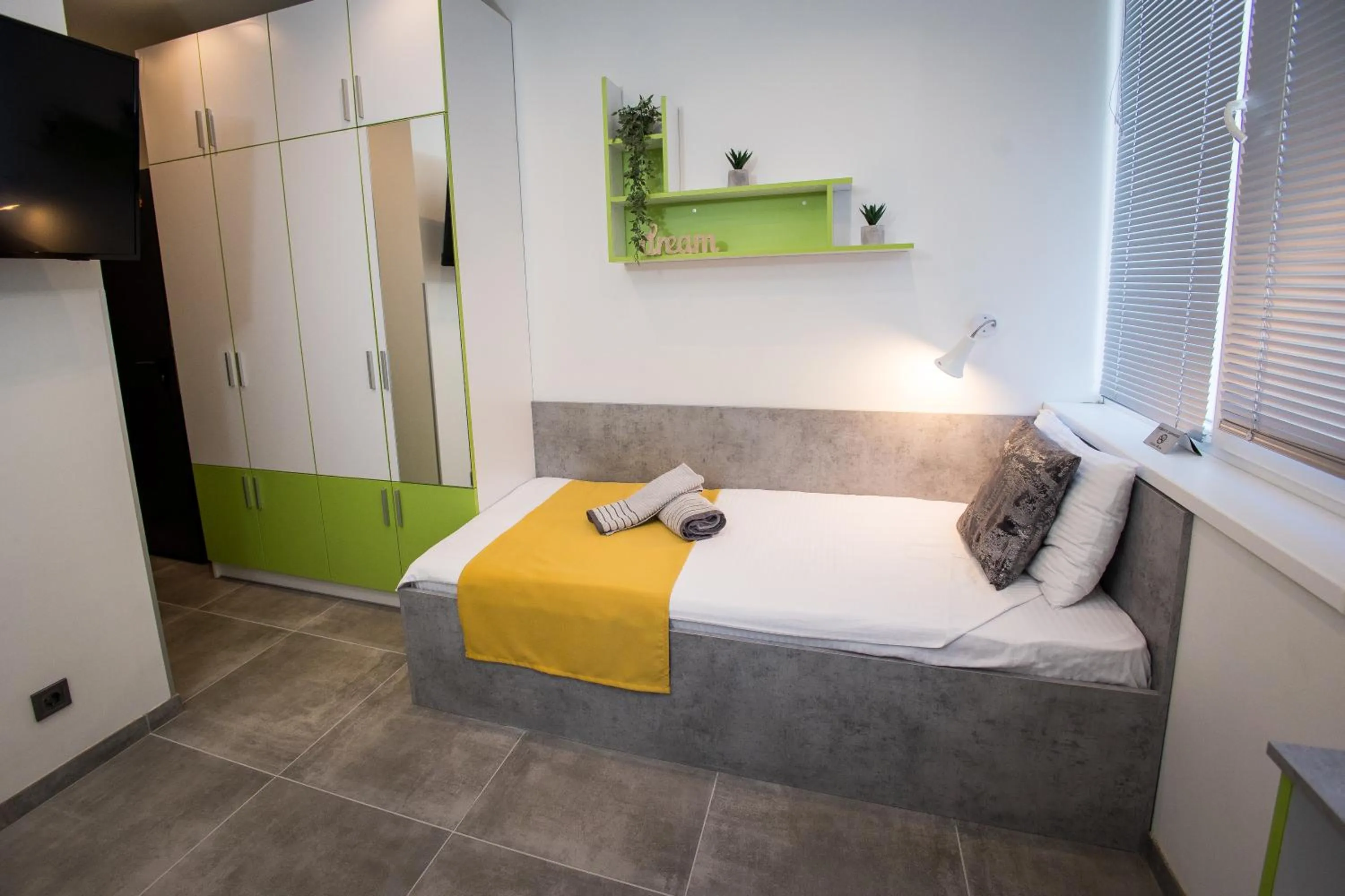 Photo of the whole room, Bed in DORM BG pet-friendly Aparthotel