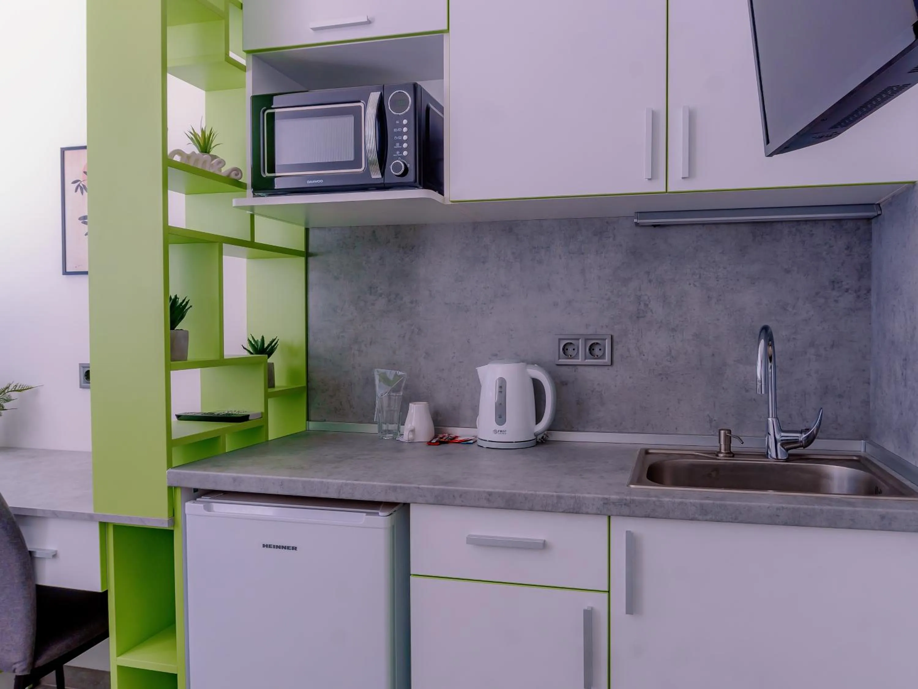 Kitchen or kitchenette in DORM BG pet-friendly Aparthotel
