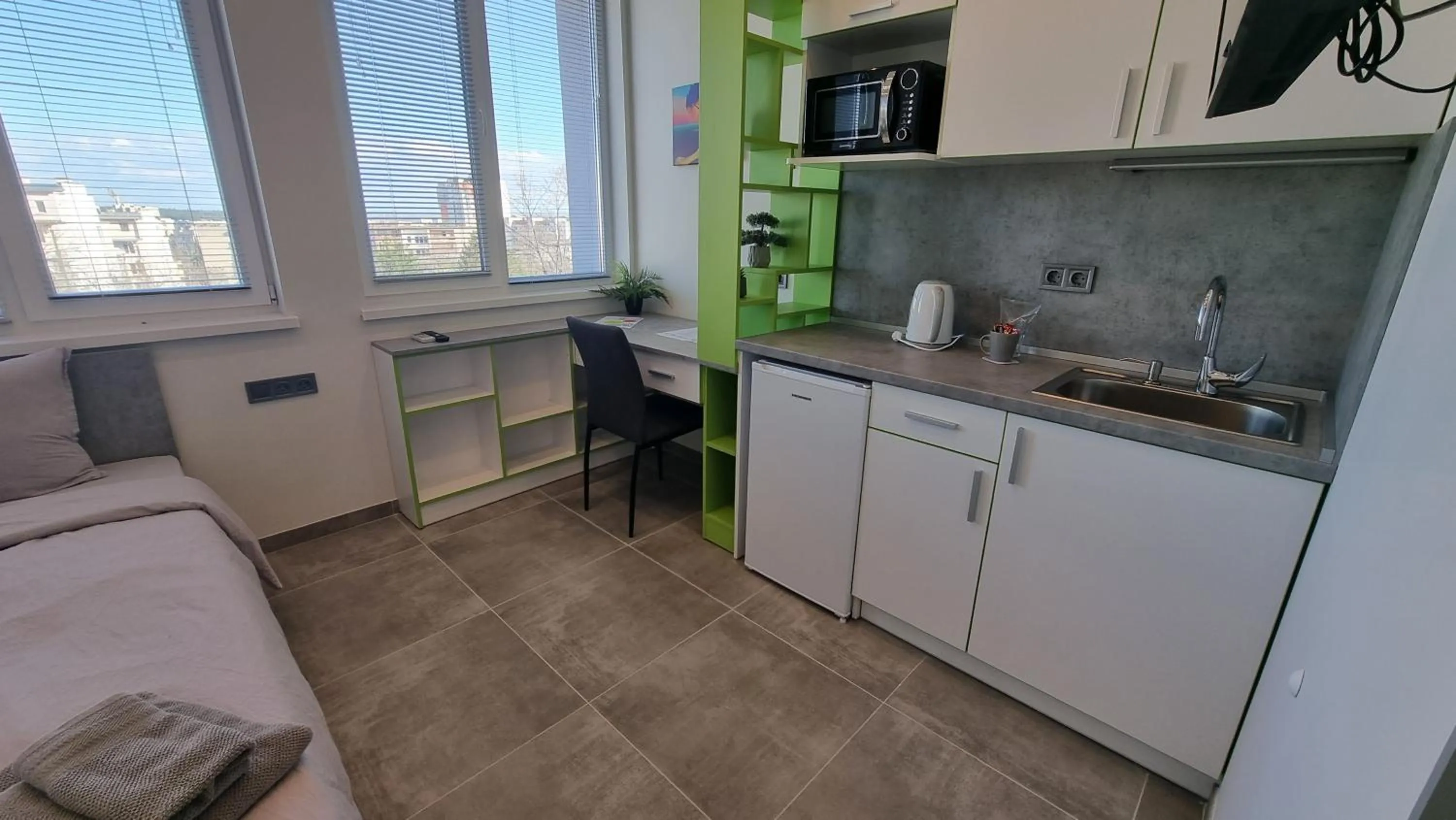 Kitchen or kitchenette in DORM BG pet-friendly Aparthotel