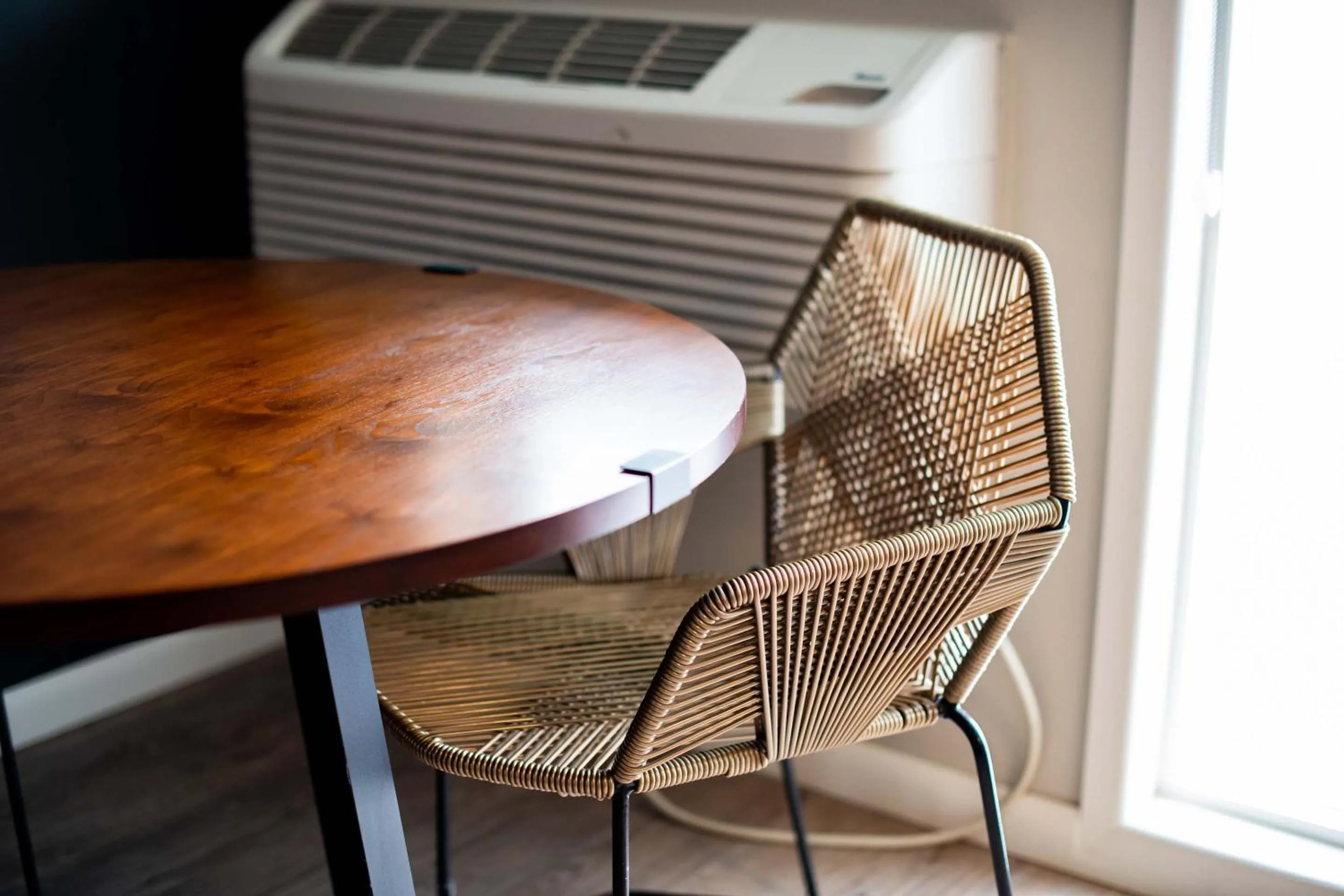 Seating area in Taos Motor Lodge