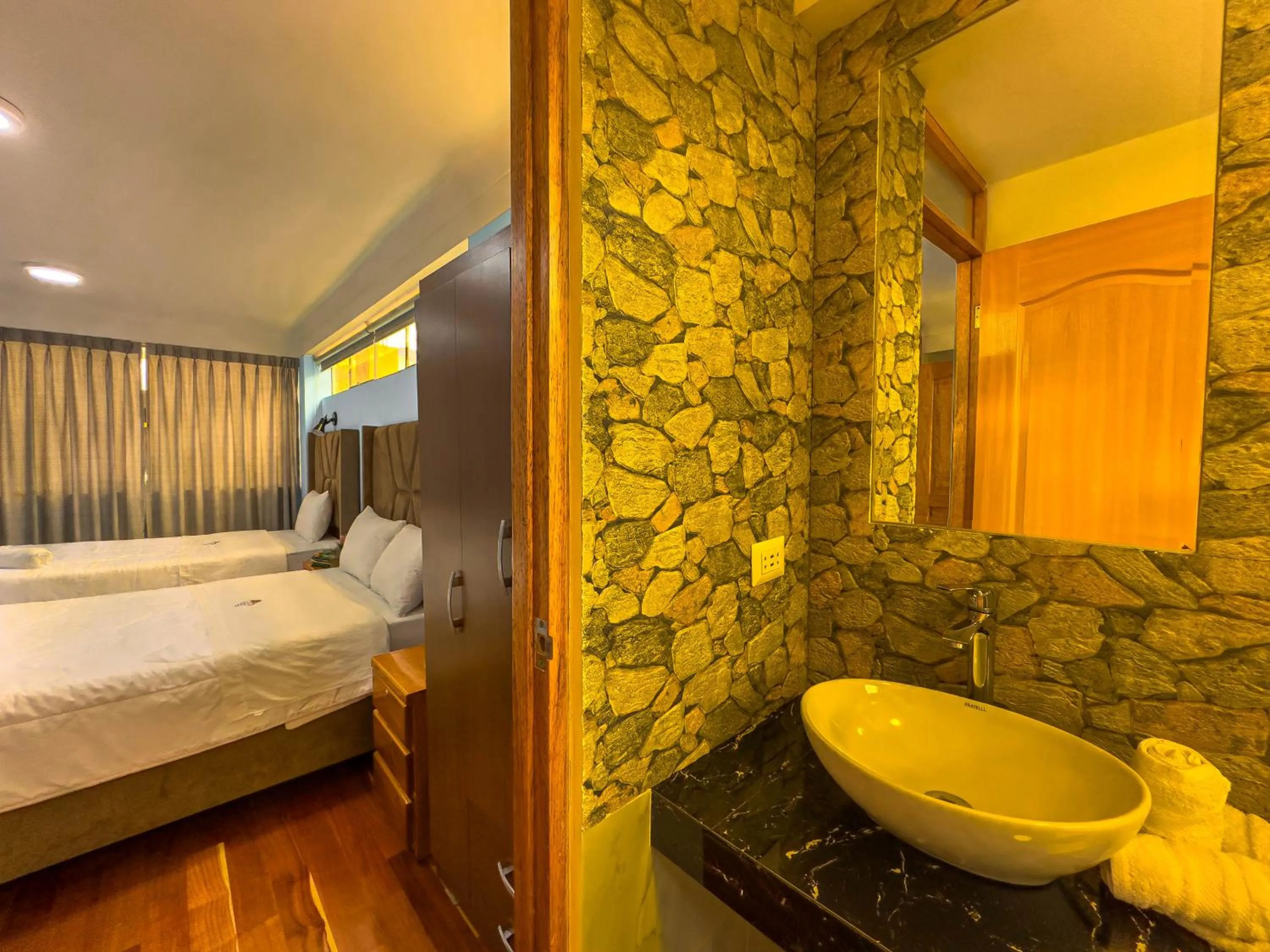 Bed in Pisonay Hotel