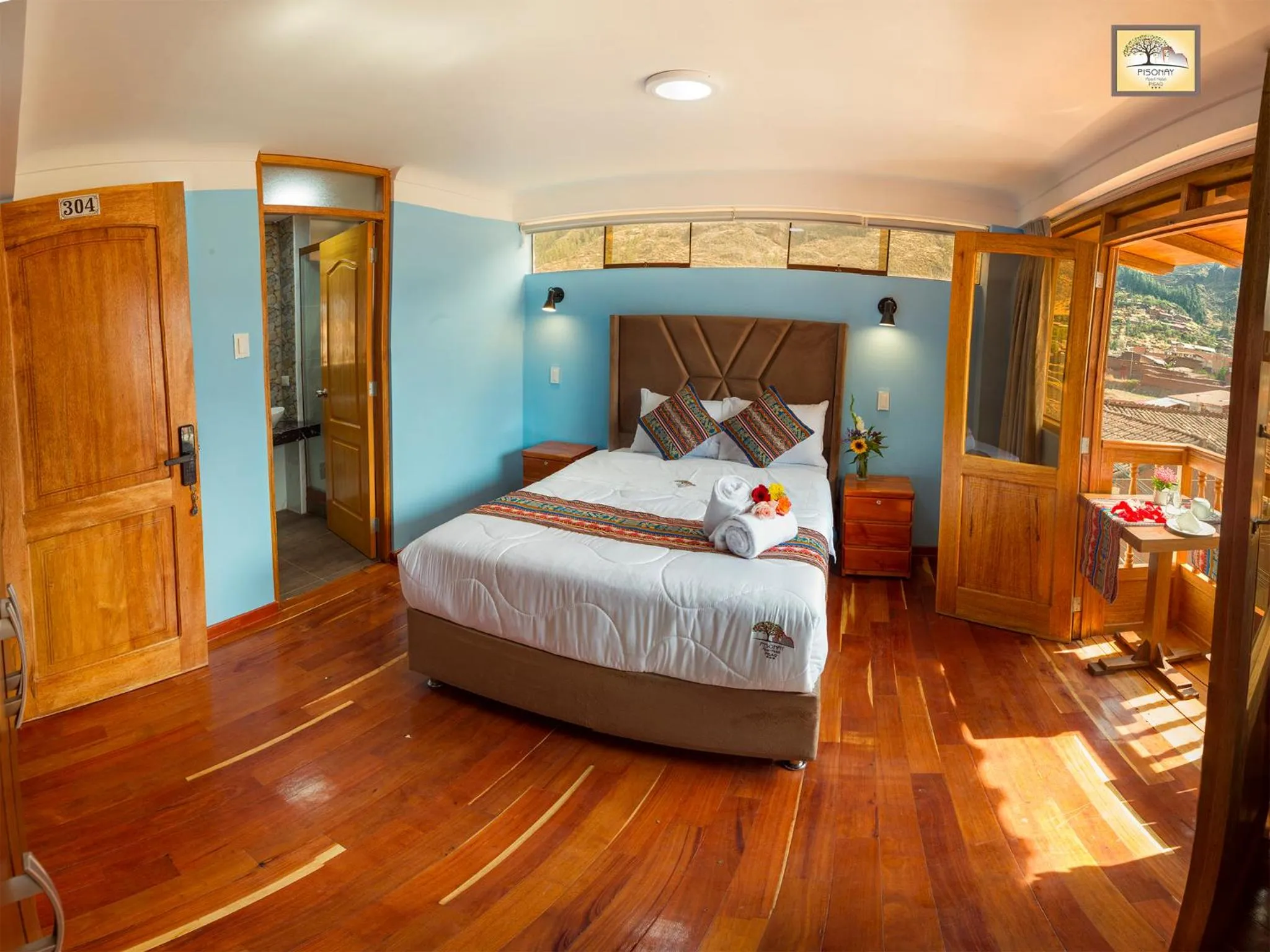 Spring, Bed in Pisonay Hotel