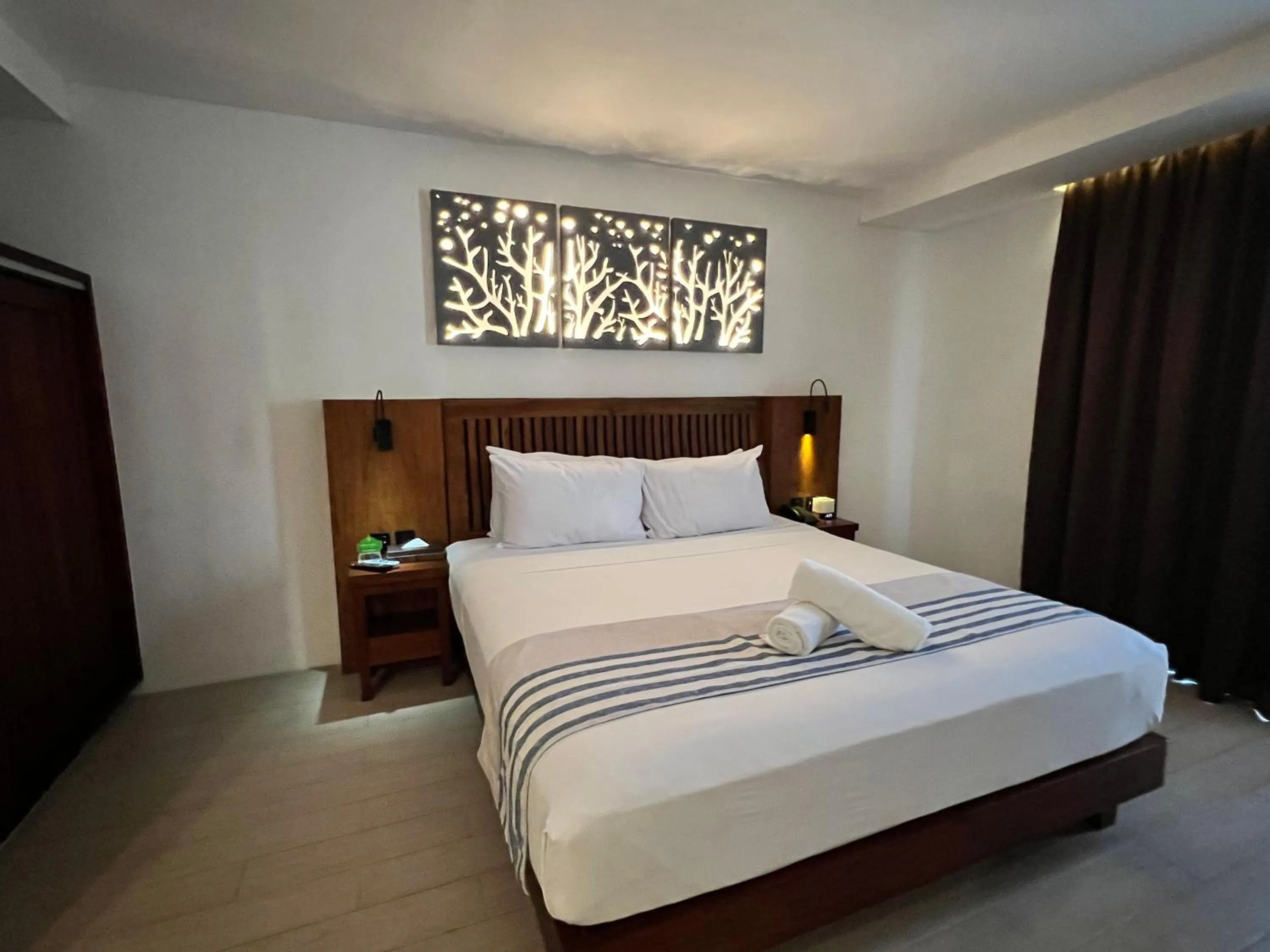 Bed in Aira Boracay Hotel