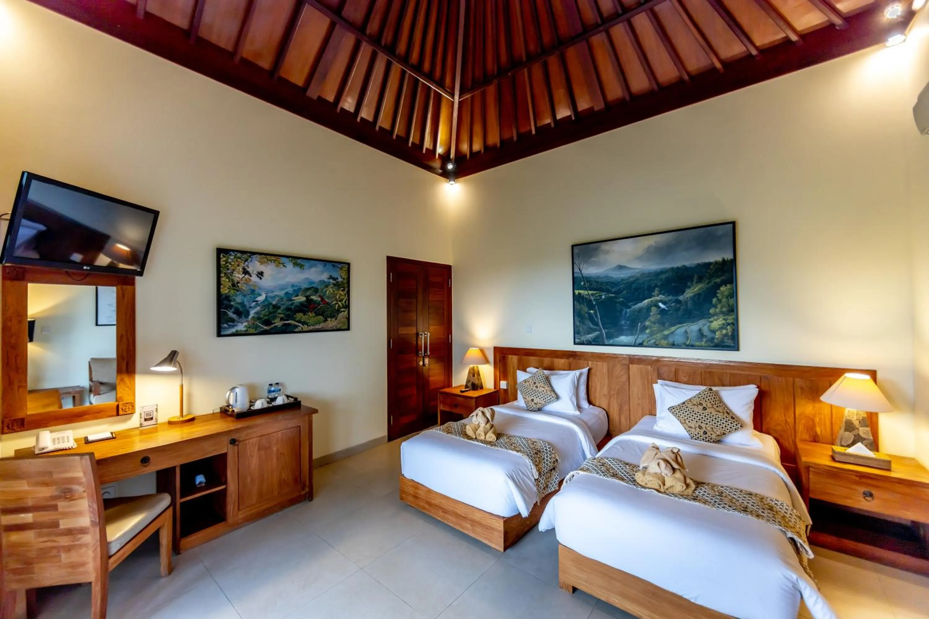 Bedroom, Bed in Anumana Village Ubud