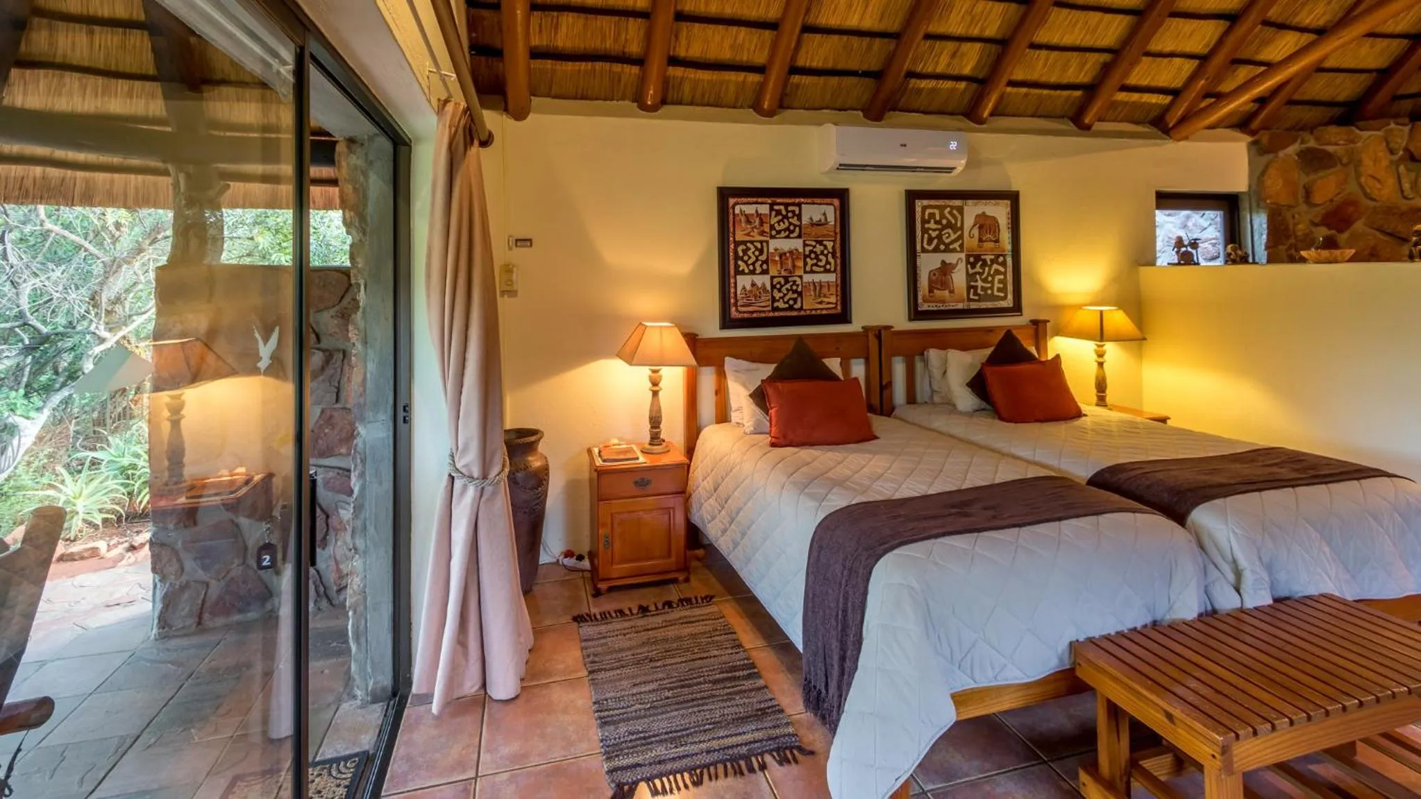 Bed in Iketla Lodge