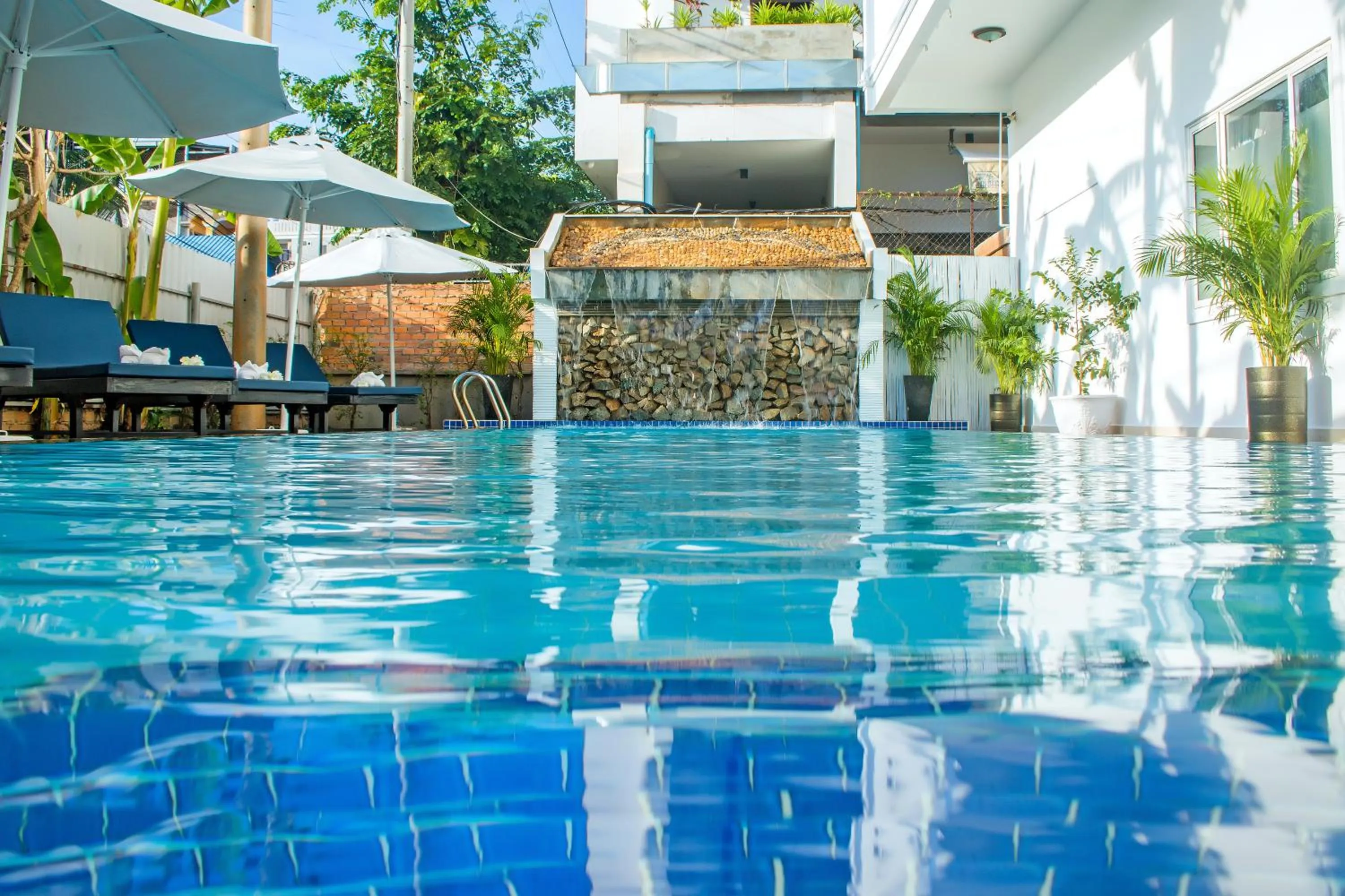 Pool view in The Blanc Residence