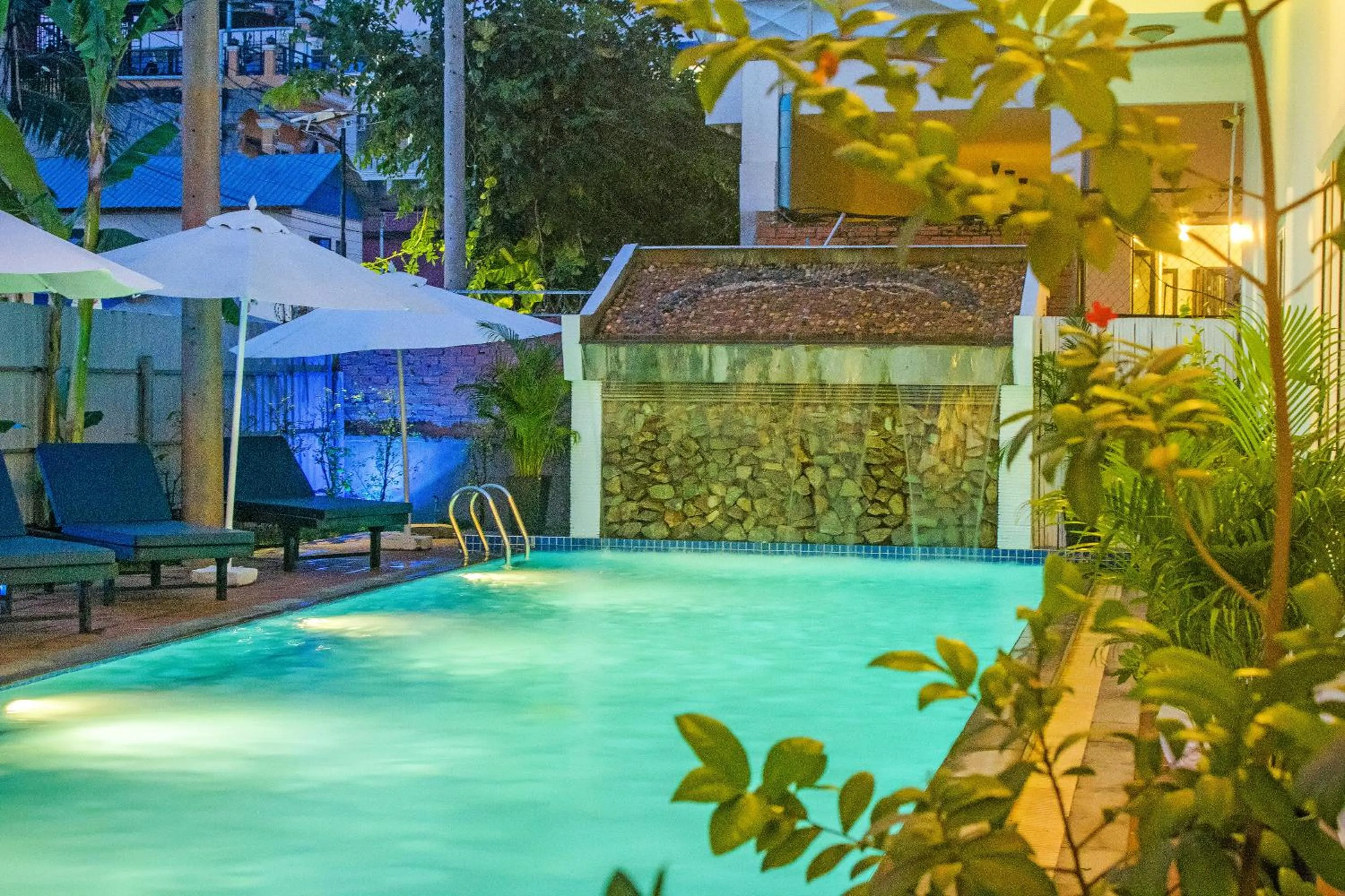 Pool view in The Blanc Residence