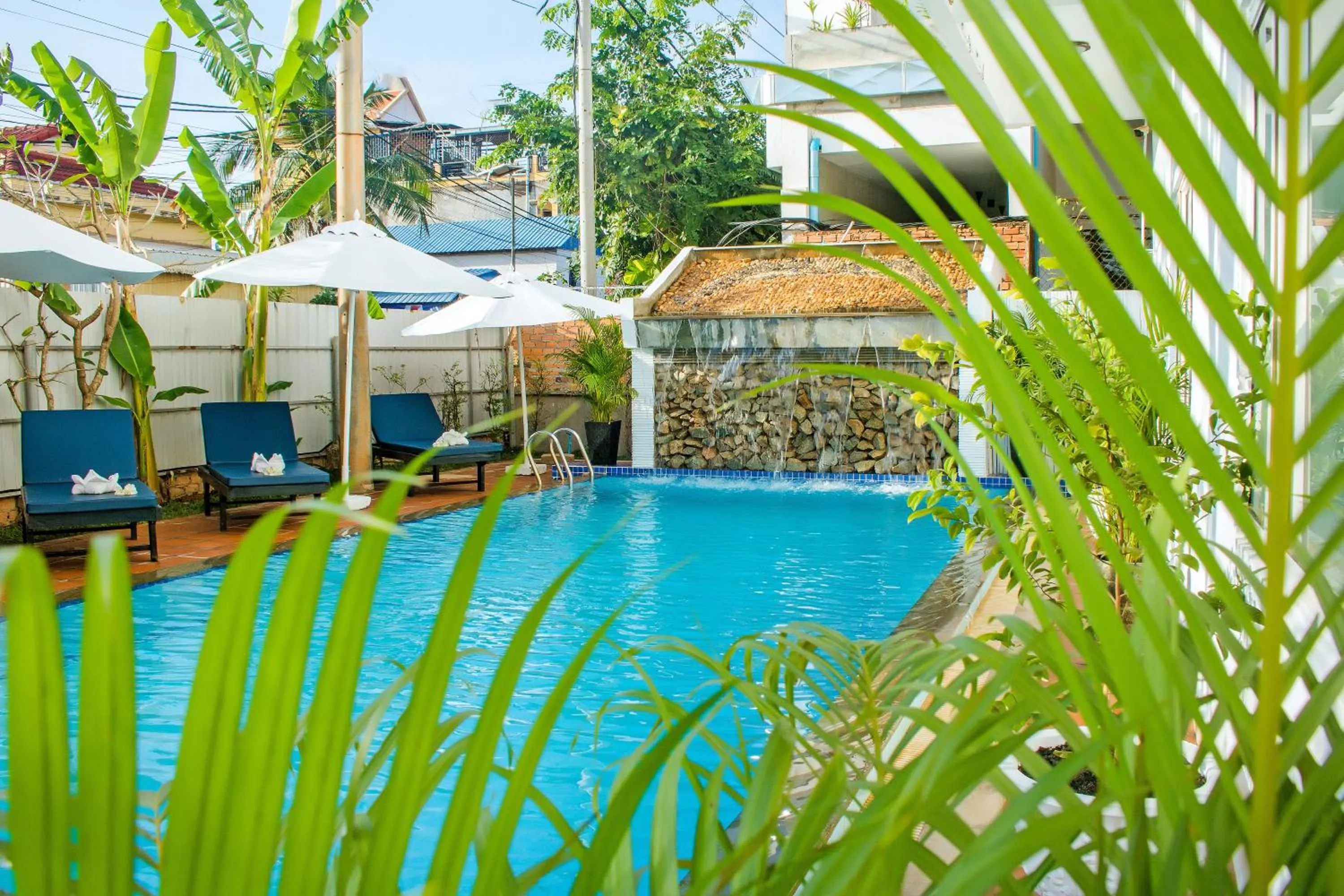 Pool view in The Blanc Residence