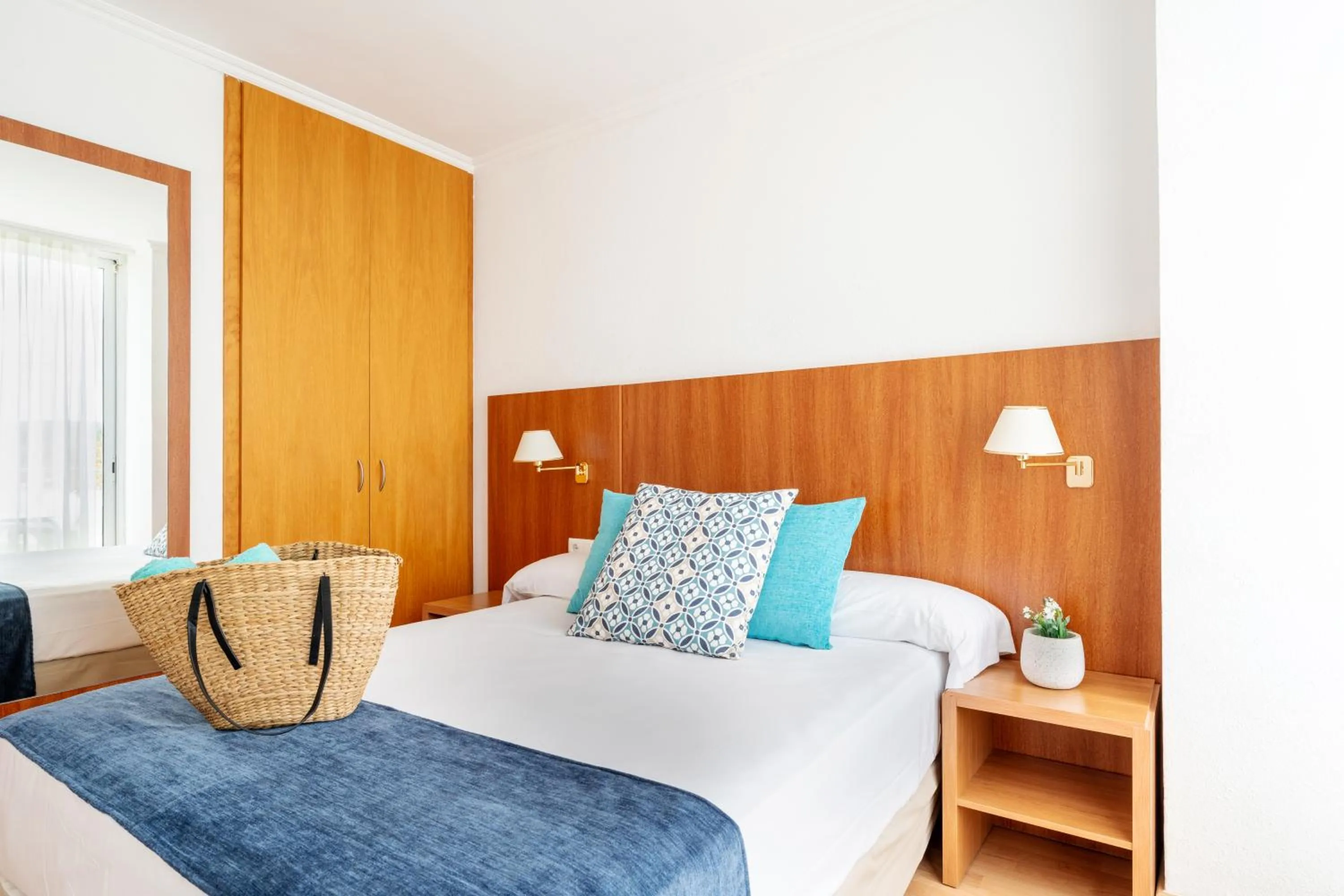 Bed in Aparthotel Ona Palamós