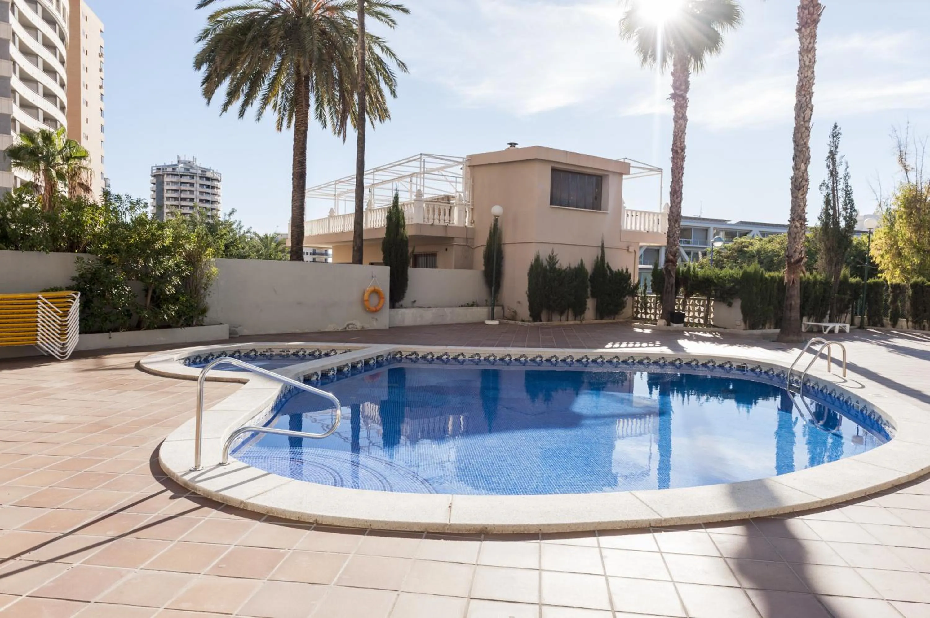Swimming pool in Apartamentos Michel Angelo Benidorm