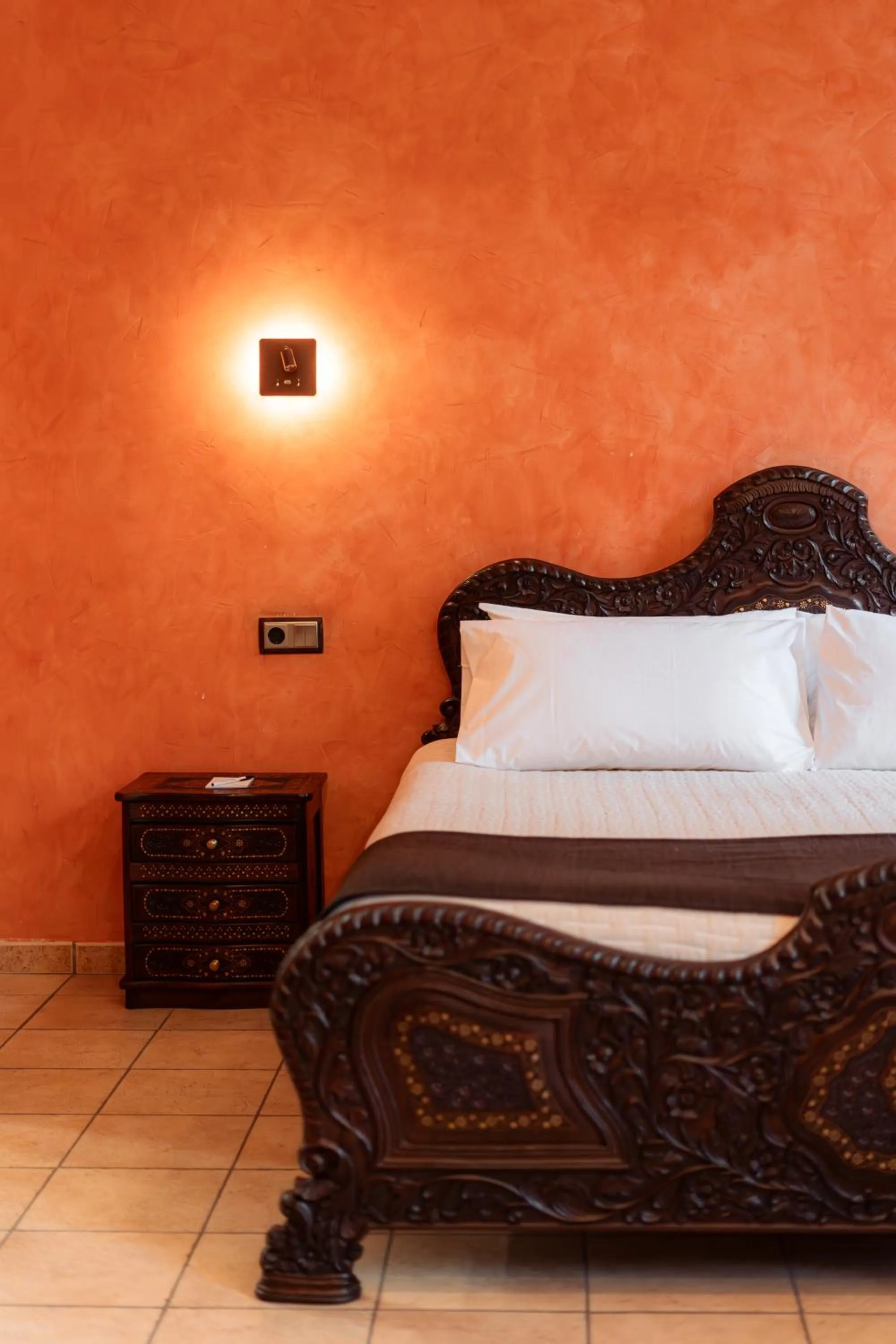 Bed in L'Agora Hotel