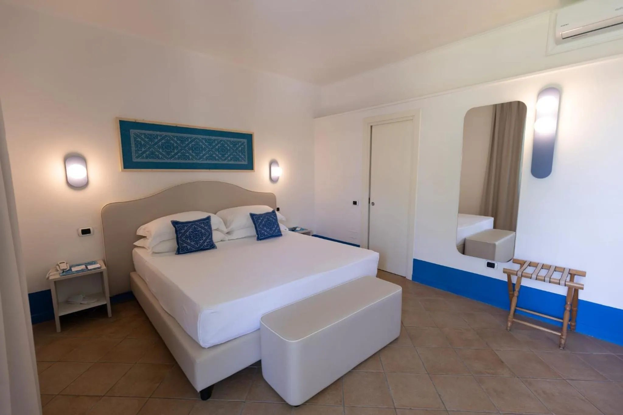 Bed in Riva di Palo Beach Hotel