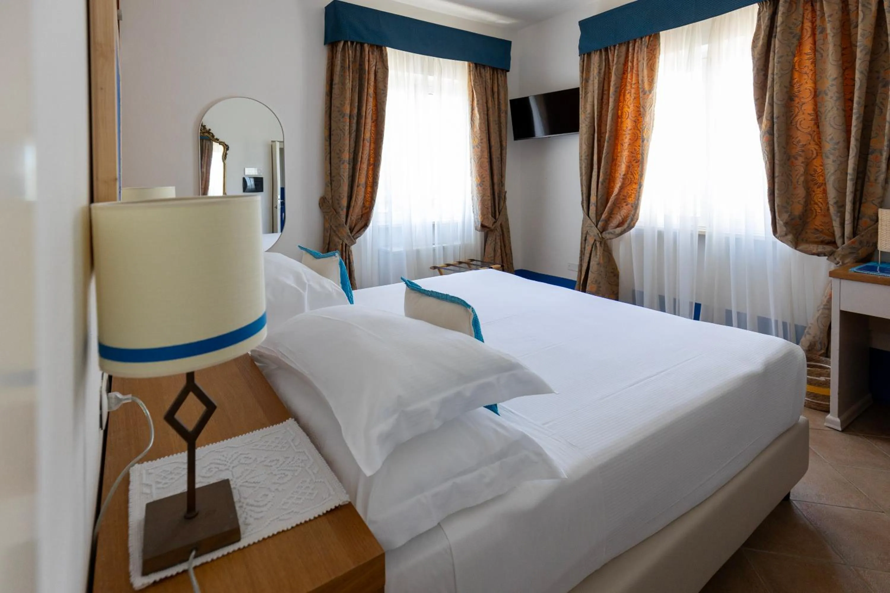 Bed in Riva di Palo Beach Hotel